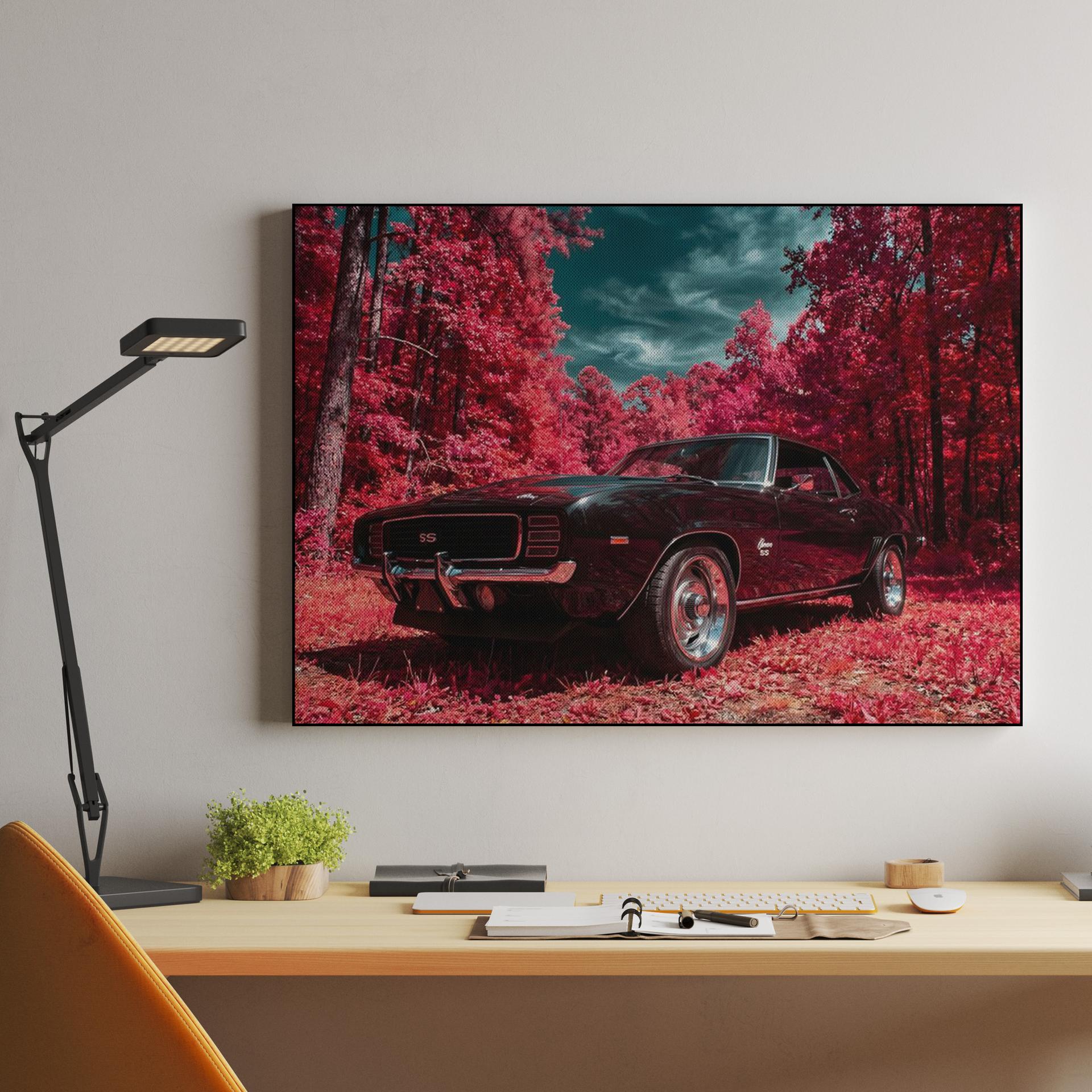 Infrared Muscle: 1969 Camaro SS in Crimson Forest
