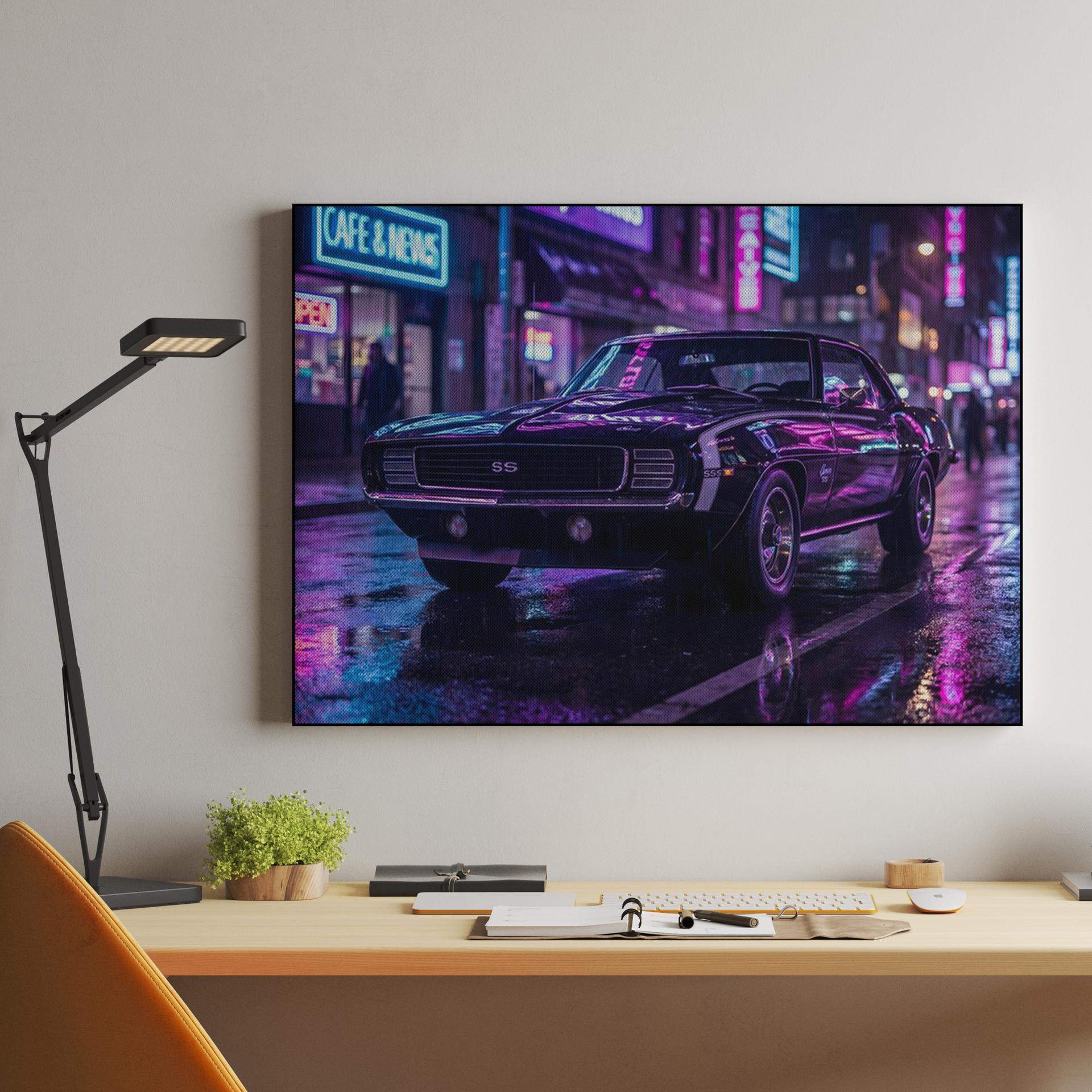 Neon Midnight: Cyberpunk Camaro SS