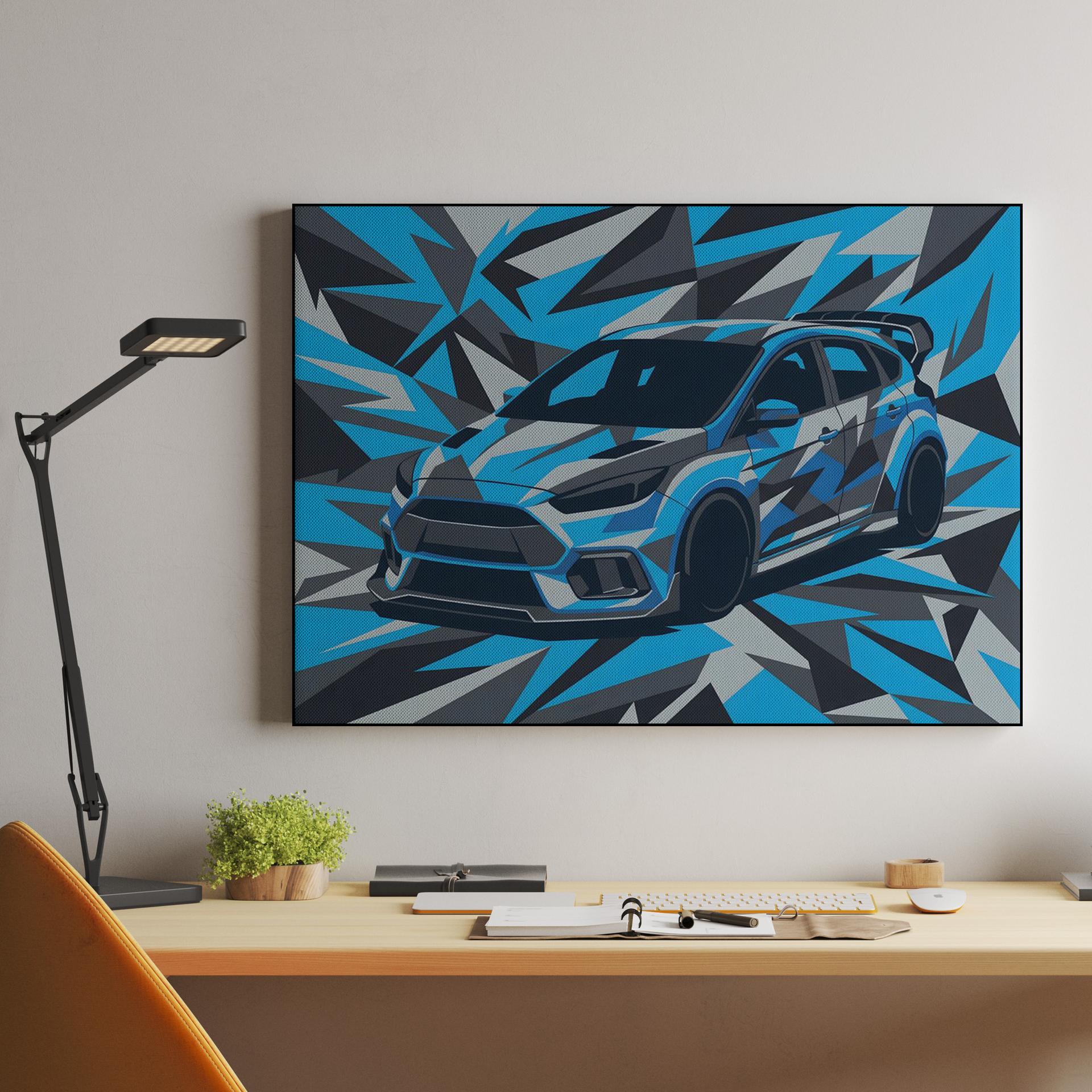 Ford Focus RS Shattered Blue Camo