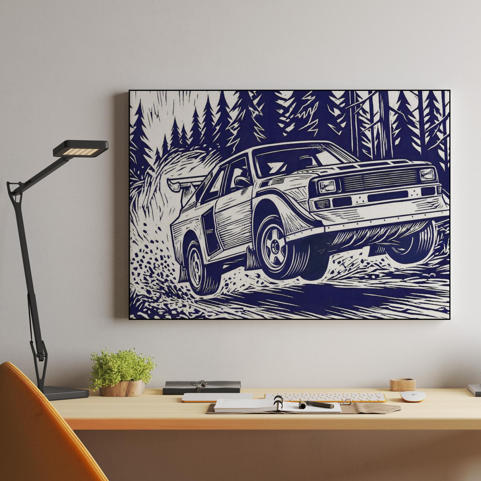 Audi Quattro S1: Forest Woodcut Jump