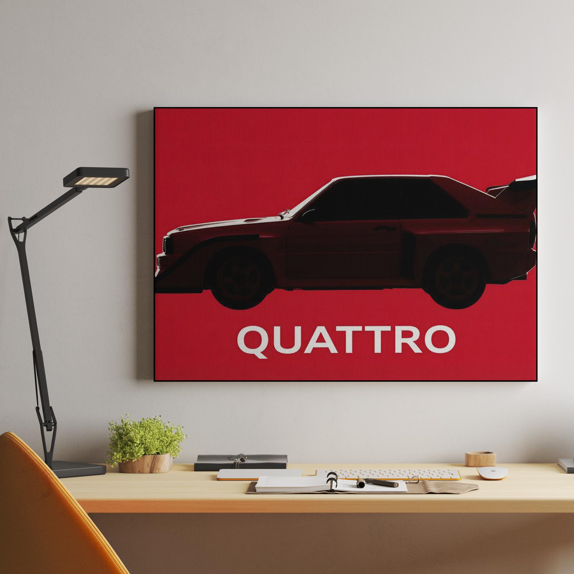 Audi Sport Quattro S1 Red Silhouette