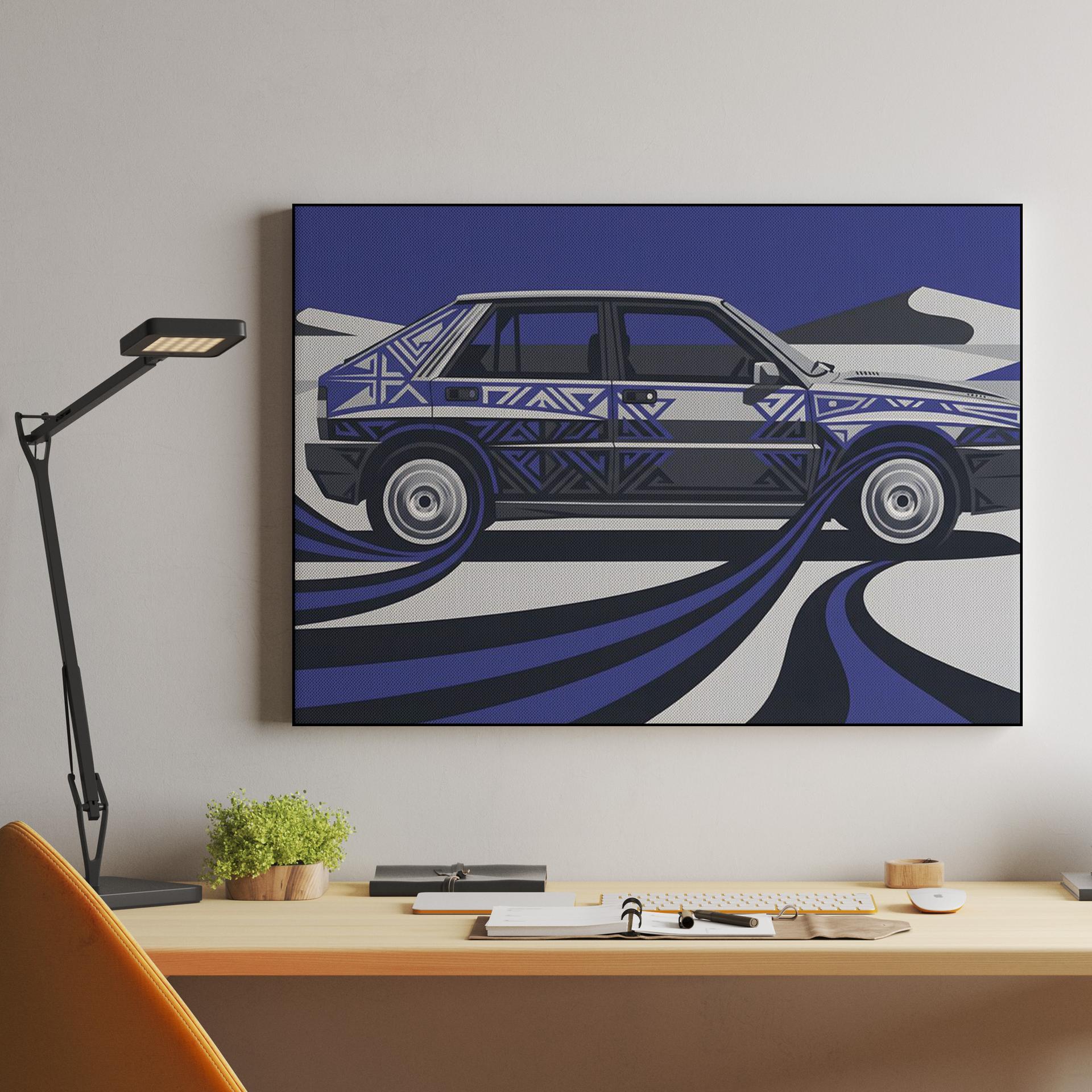 Lancia Delta Integrale: Tribal Graphic Winter Motion