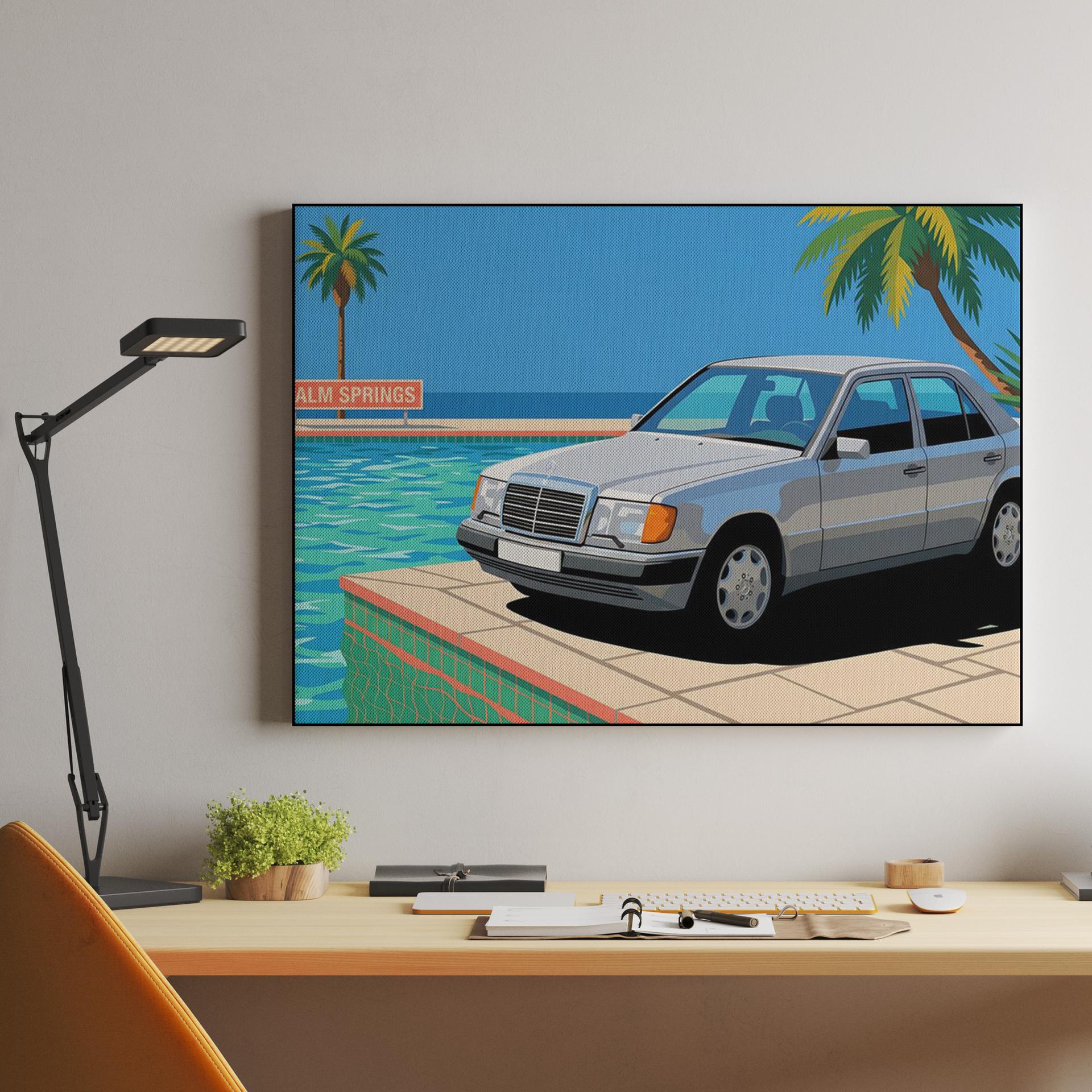 Mercedes W124: Palm Springs Poolside