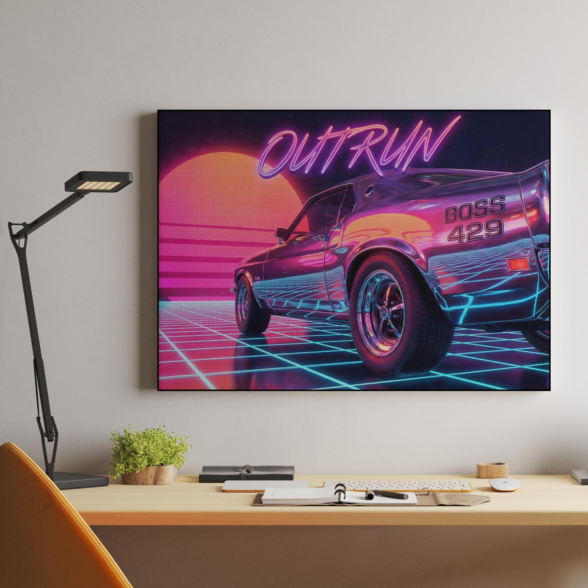 Boss 429 Neon Outrun Horizon