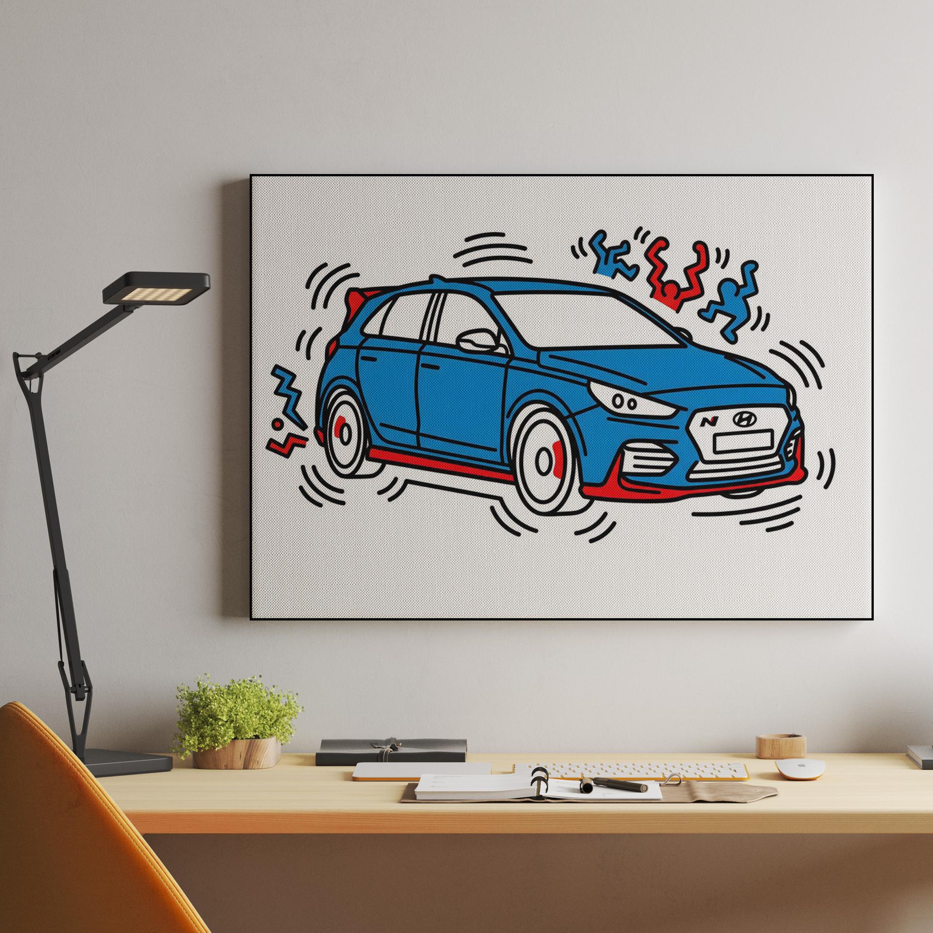 Hyundai i30 N Keith Haring Pop Art