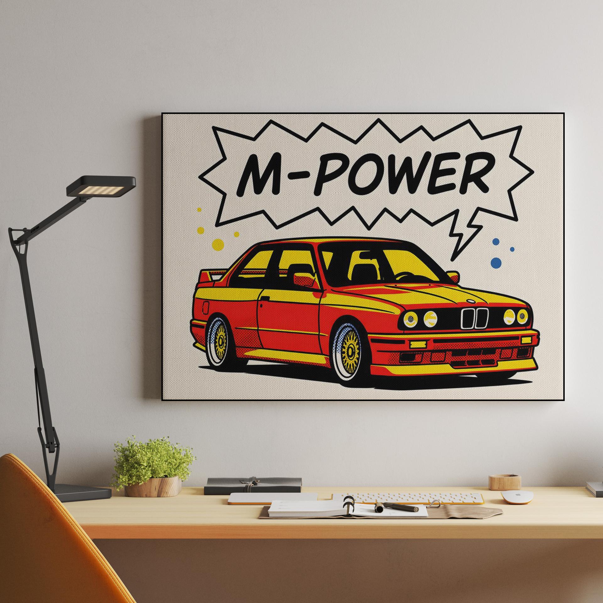 BMW E30 M3: M-Power Comic Pop Art