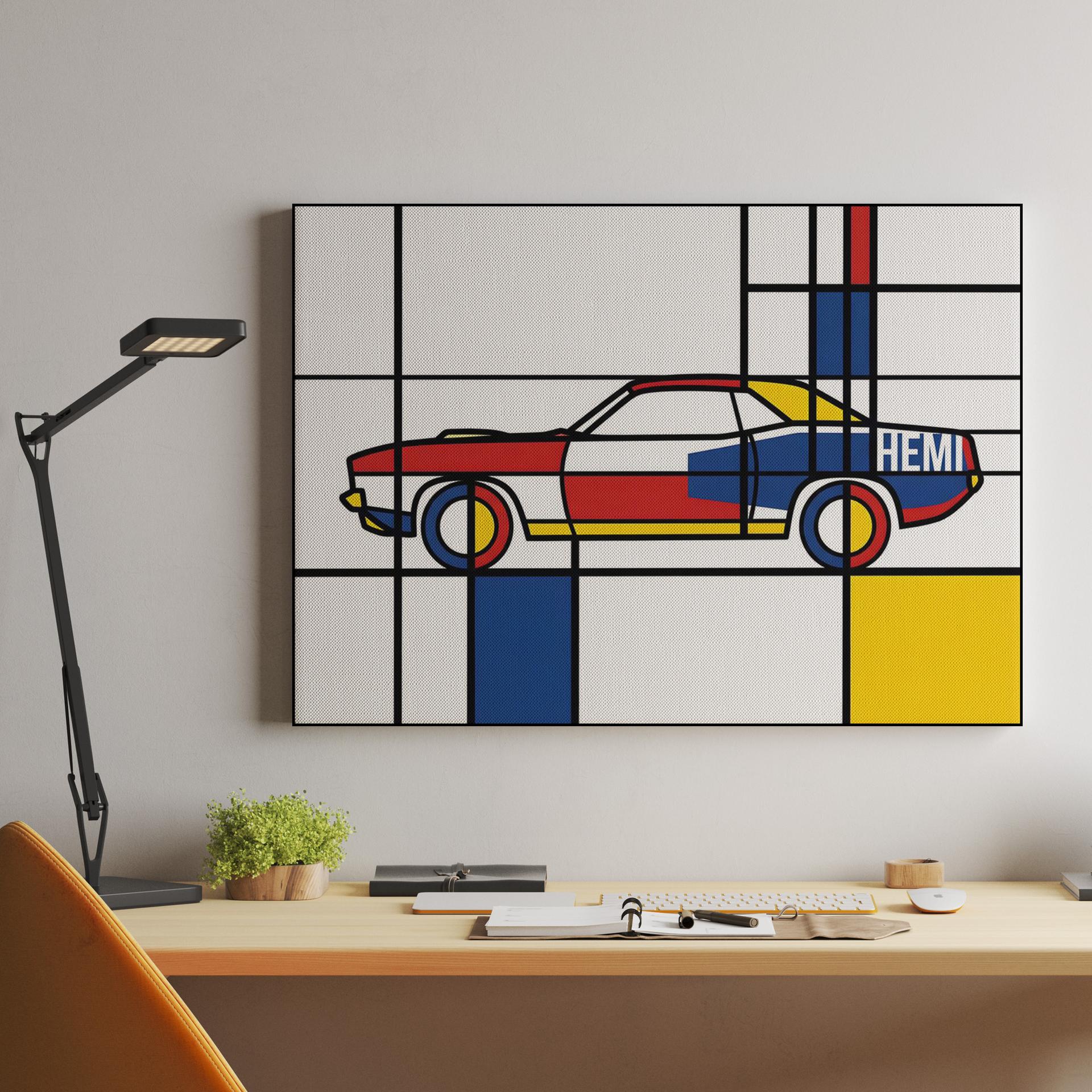 Plymouth 'Cuda De Stijl Composition