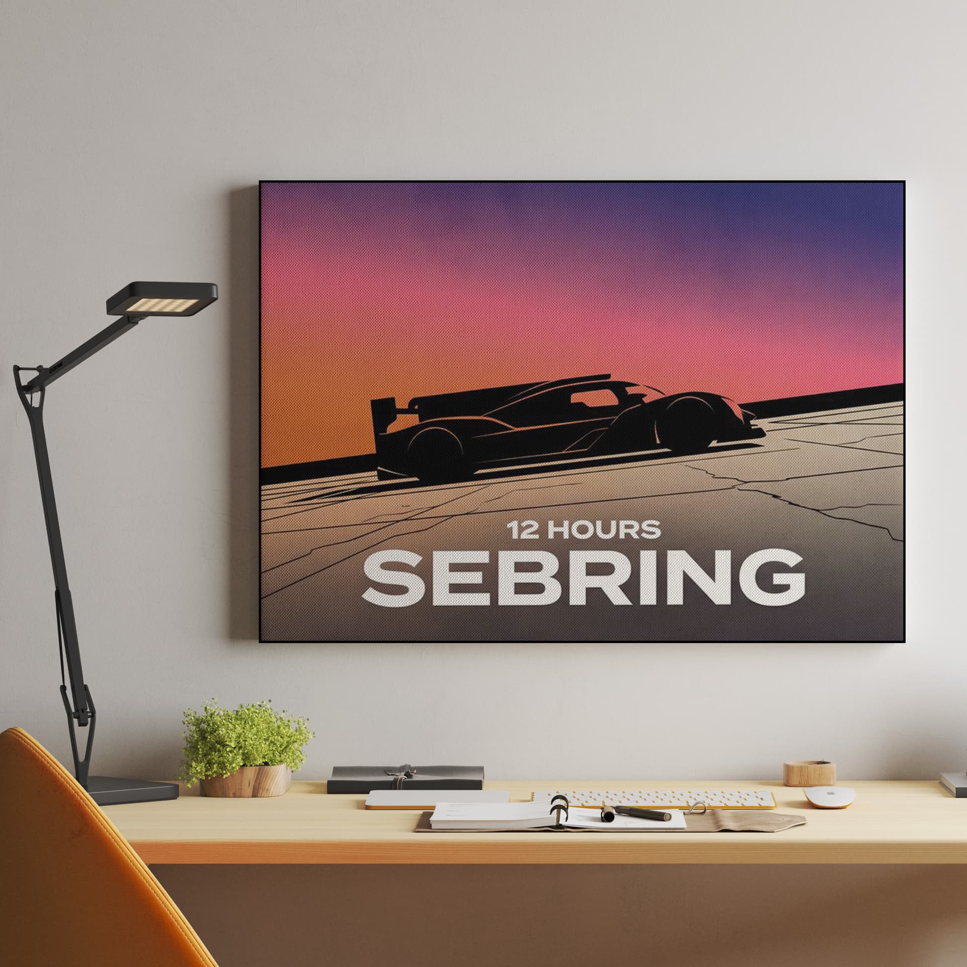 12 Hours of Sebring Sunset Hypercar Silhouette