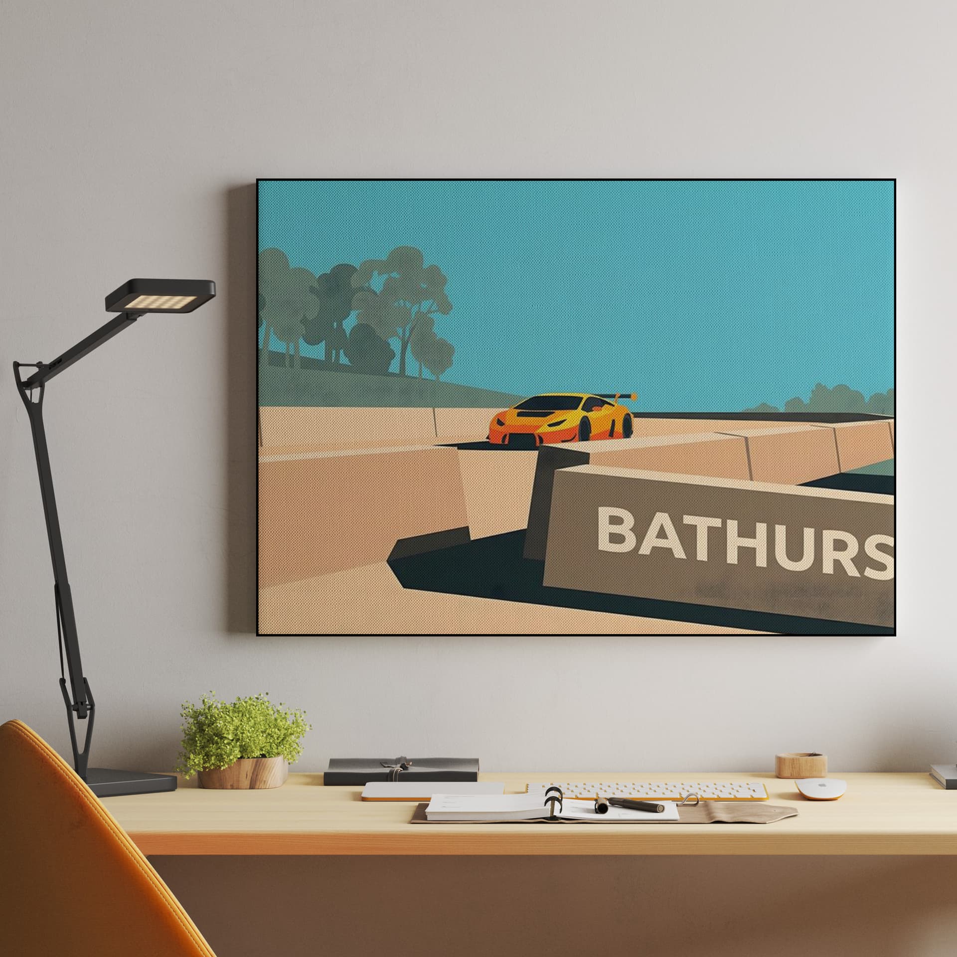 Bathurst 12 Hour Mount Panorama Lamborghini Huracan Flat Art