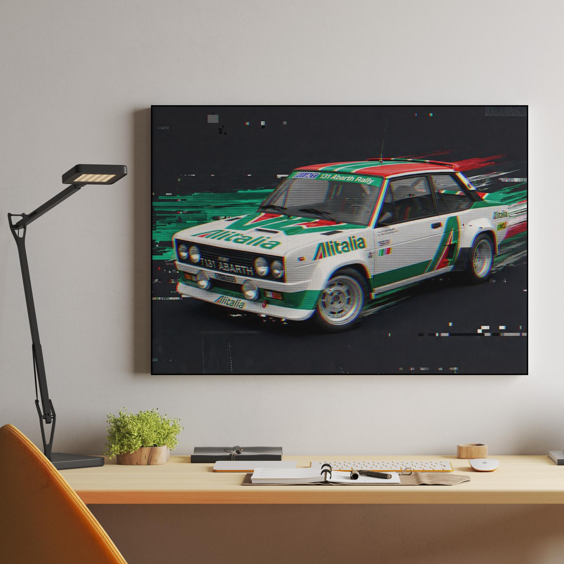 Fiat 131 Abarth Rally Alitalia Glitch Edition
