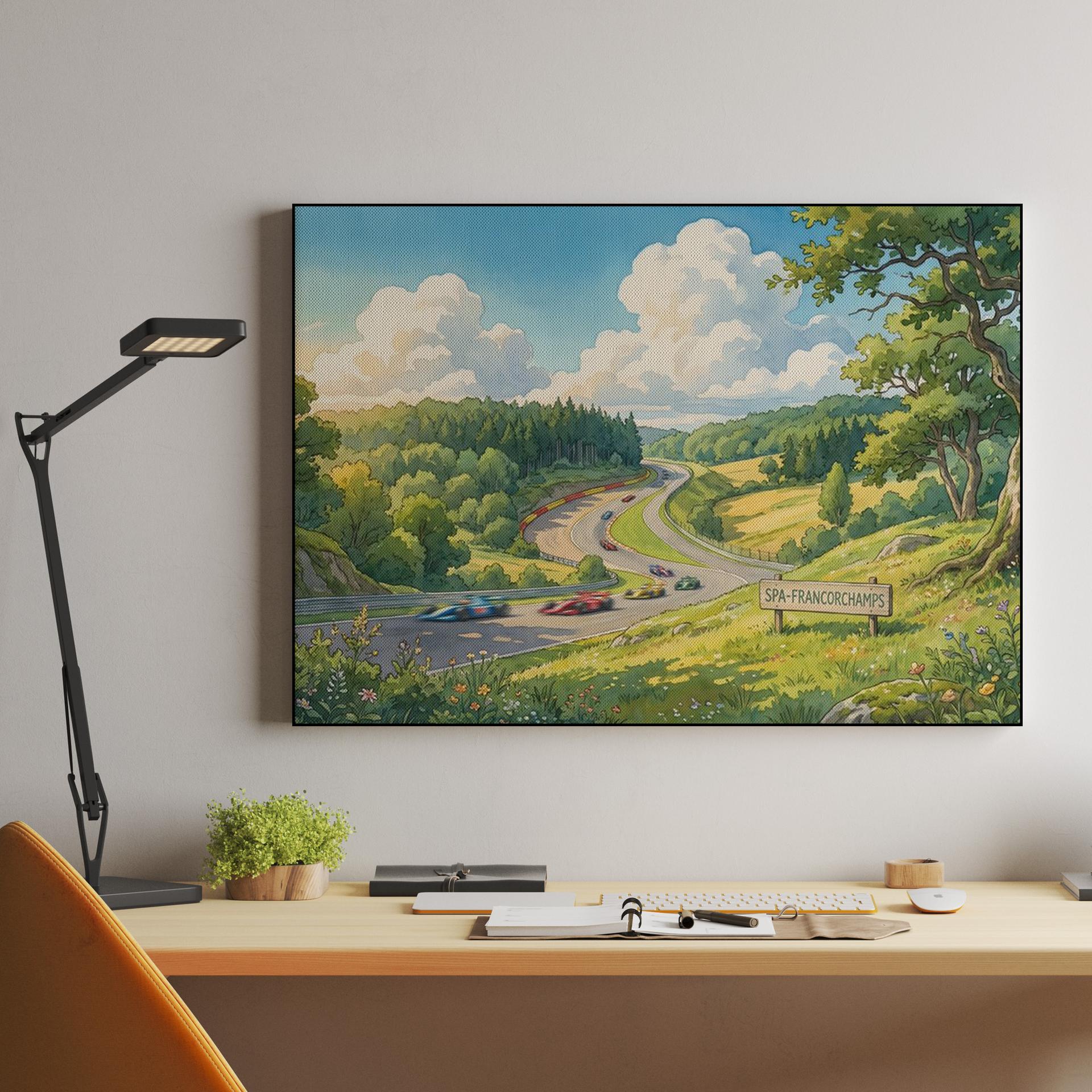 Ardennes High Speed: Spa-Francorchamps Watercolor