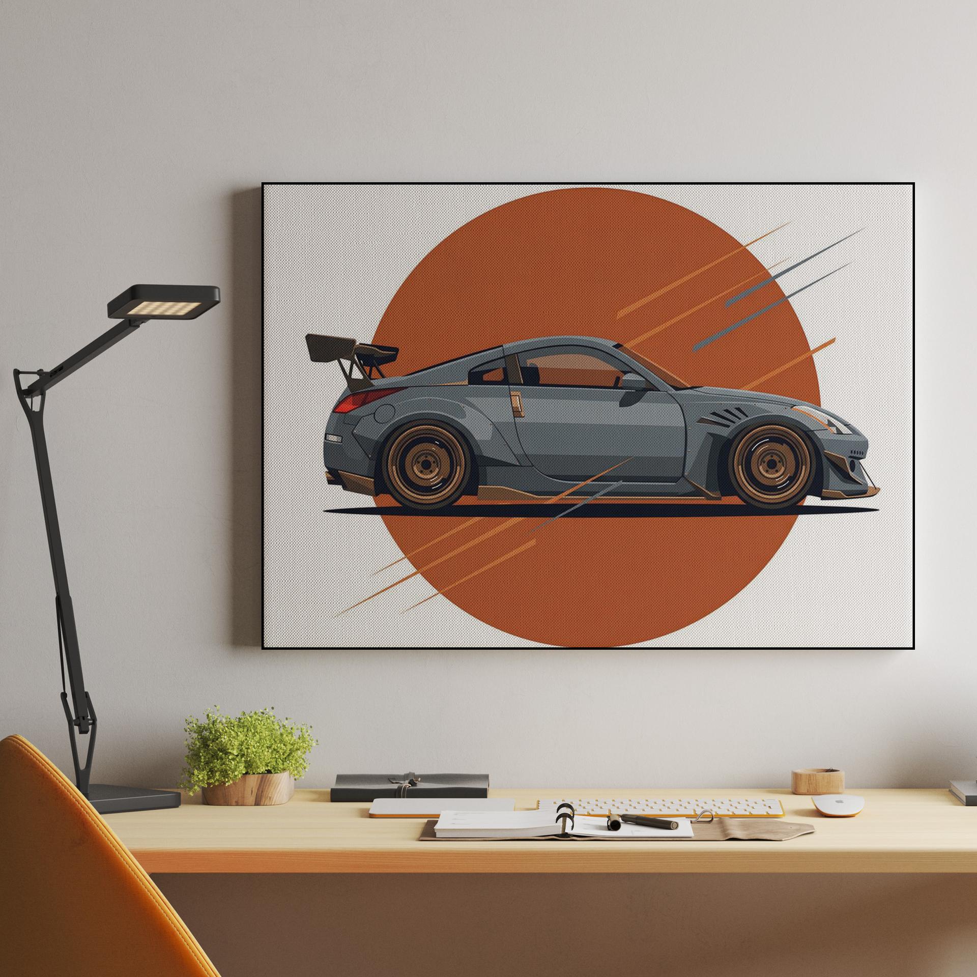 Z33 Widebody: Dynamic Vector Illustration