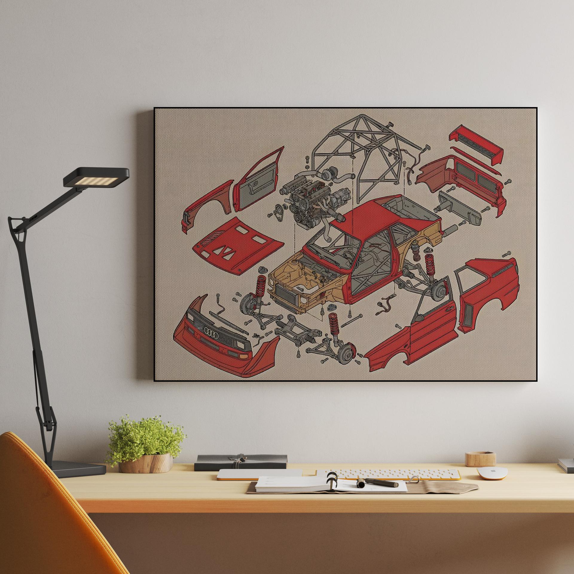 Audi Sport Quattro S1: Exploded Engineering Study