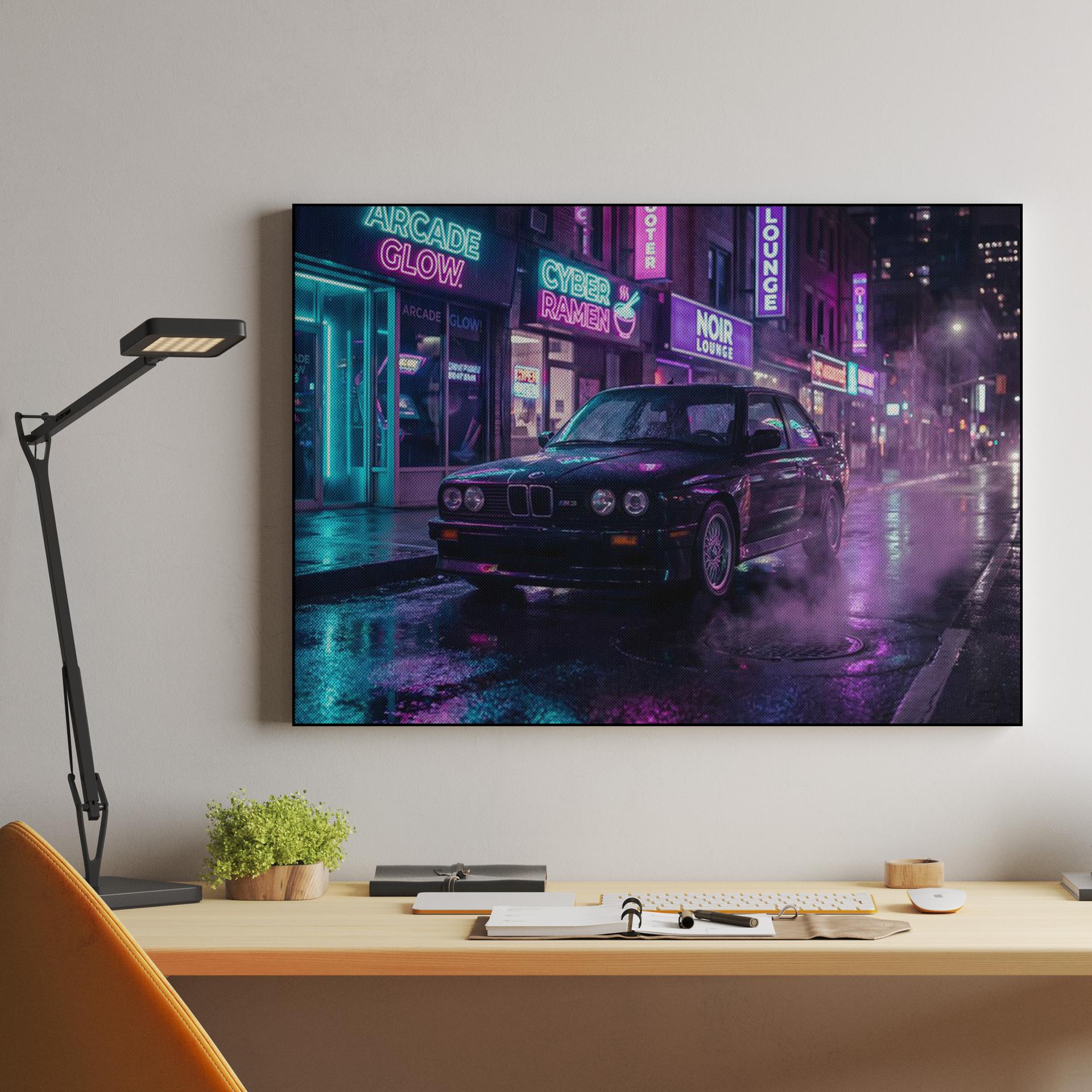 BMW E30 M3 Cyberpunk Neon City