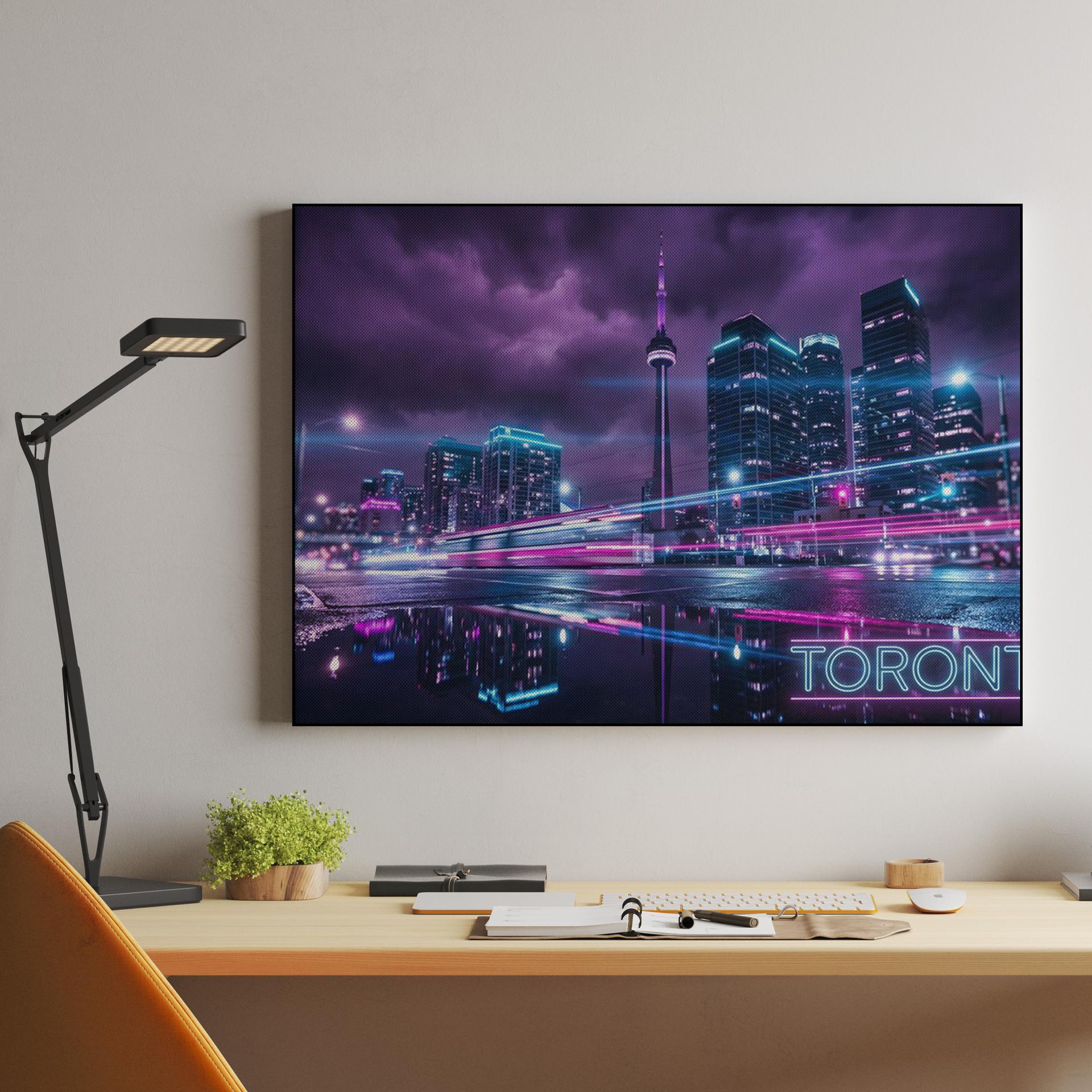Midnight Neon: Toronto Skyline
