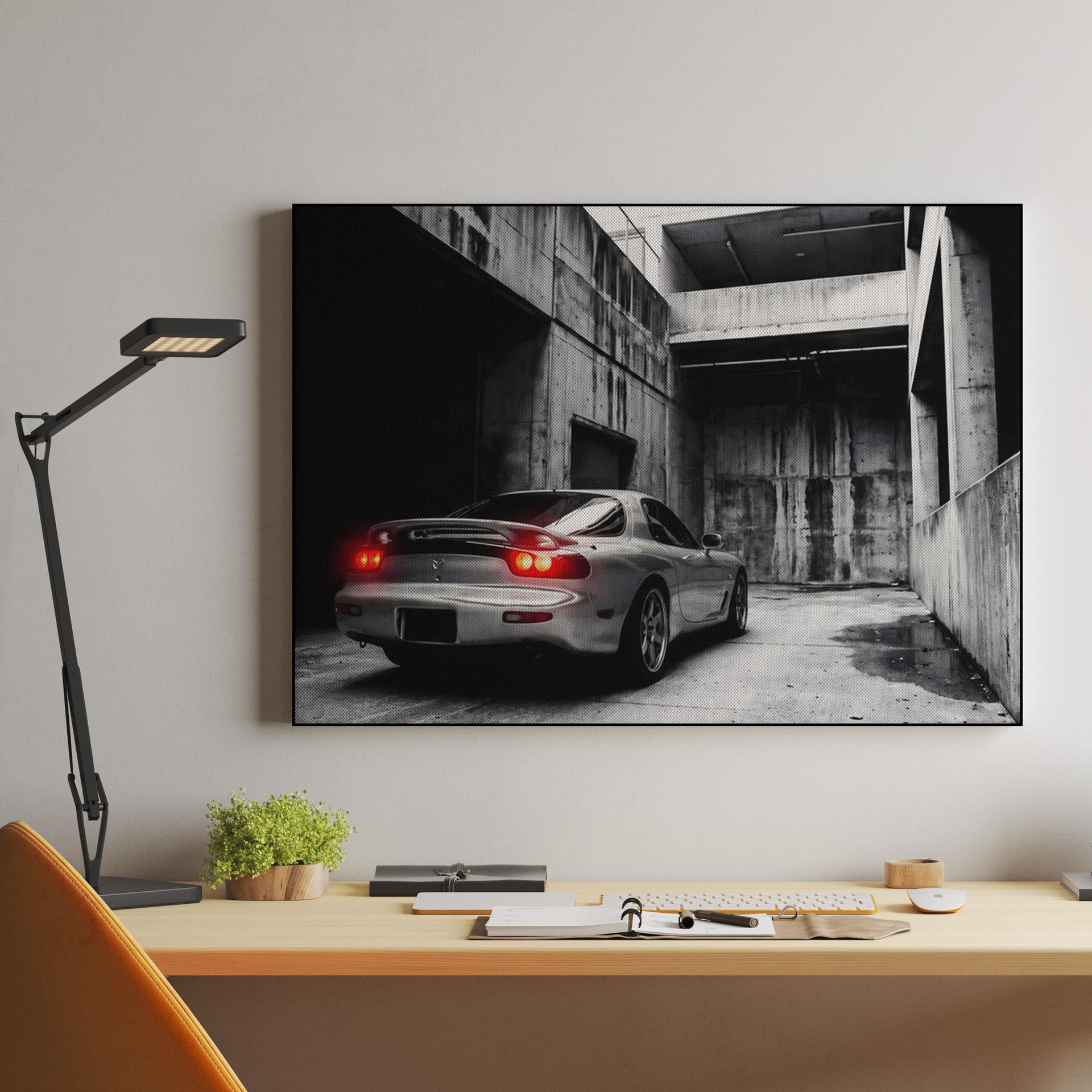 Silver RX-7: Industrial Aura