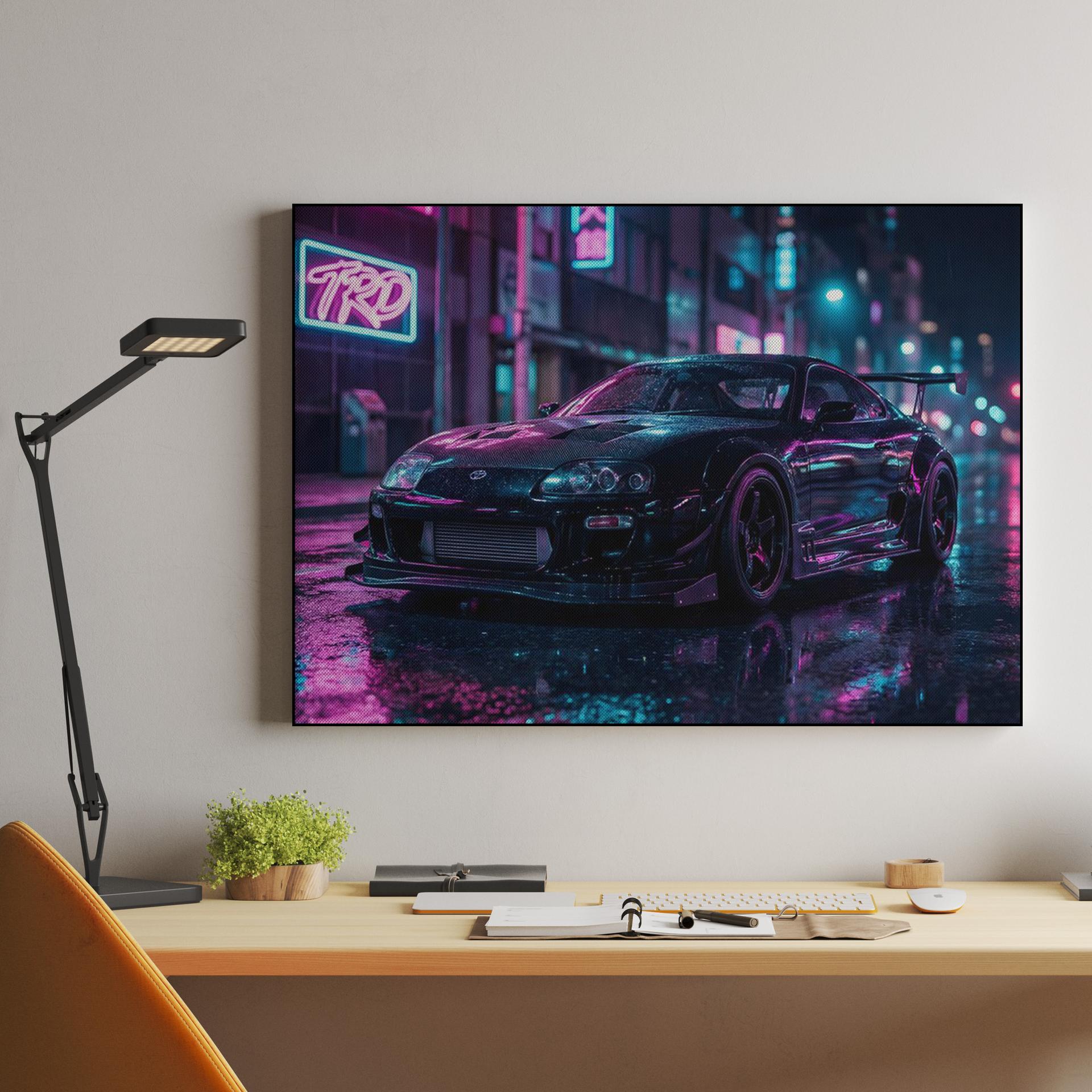 Neon Pulse: TRD Supra A80 in Tokyo