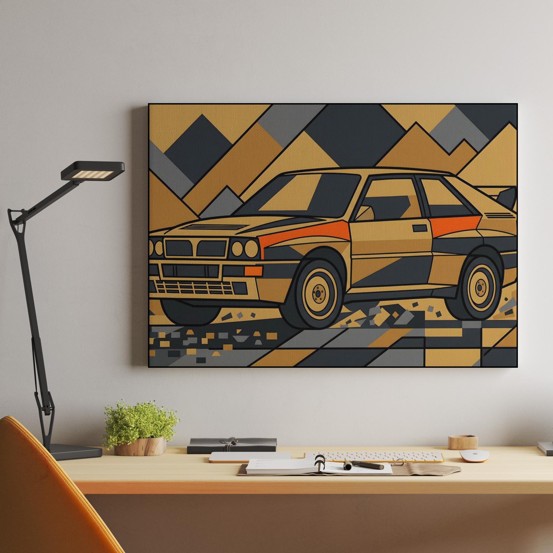 Lancia Delta Integrale: Geometric Mountain Rally