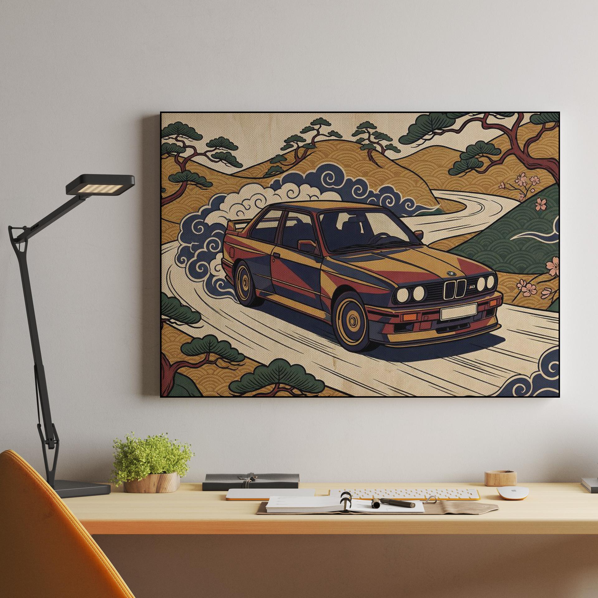 BMW E30 M3: Ukiyo-e Touge Drift