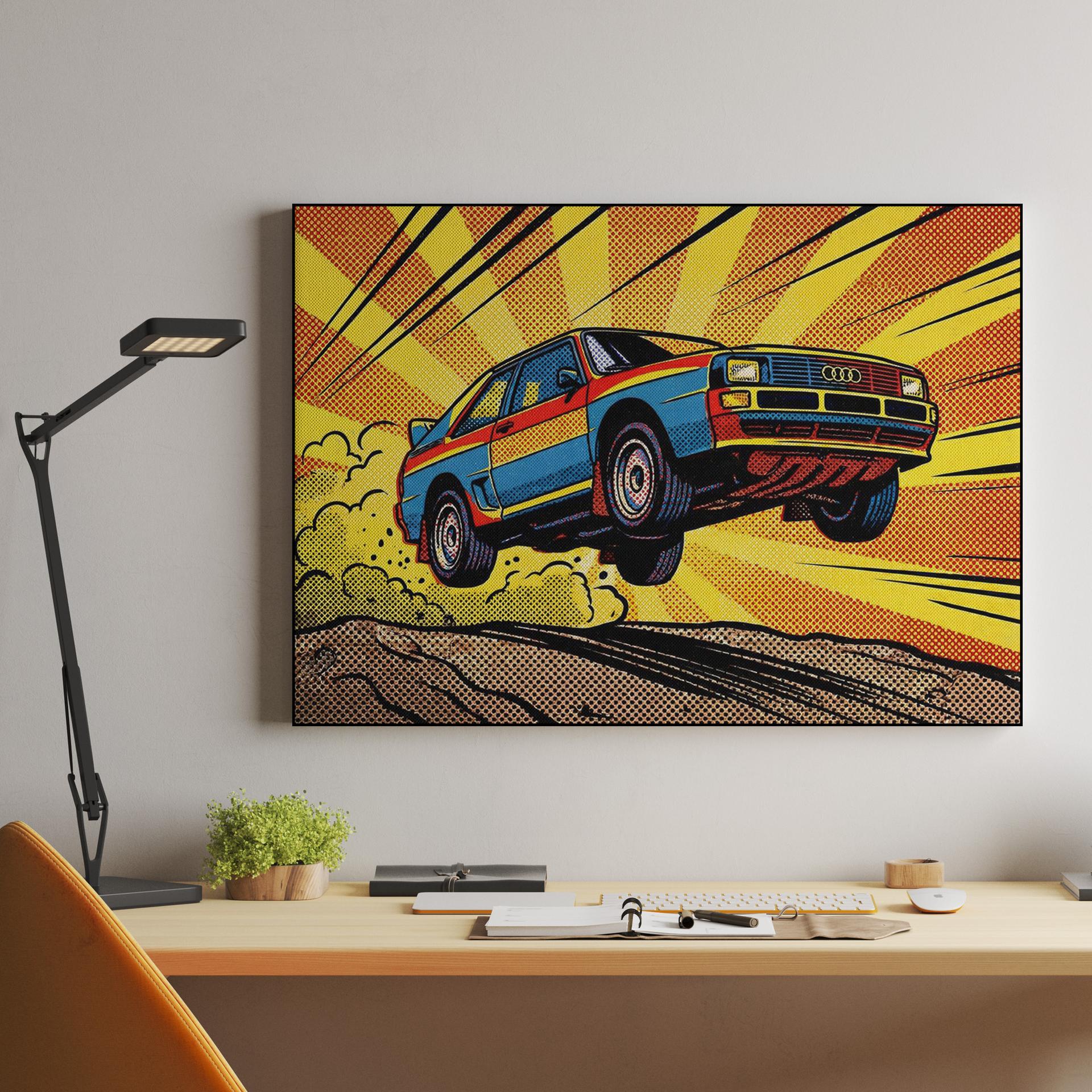 Audi Sport Quattro S1: Pop Art Rally Jump