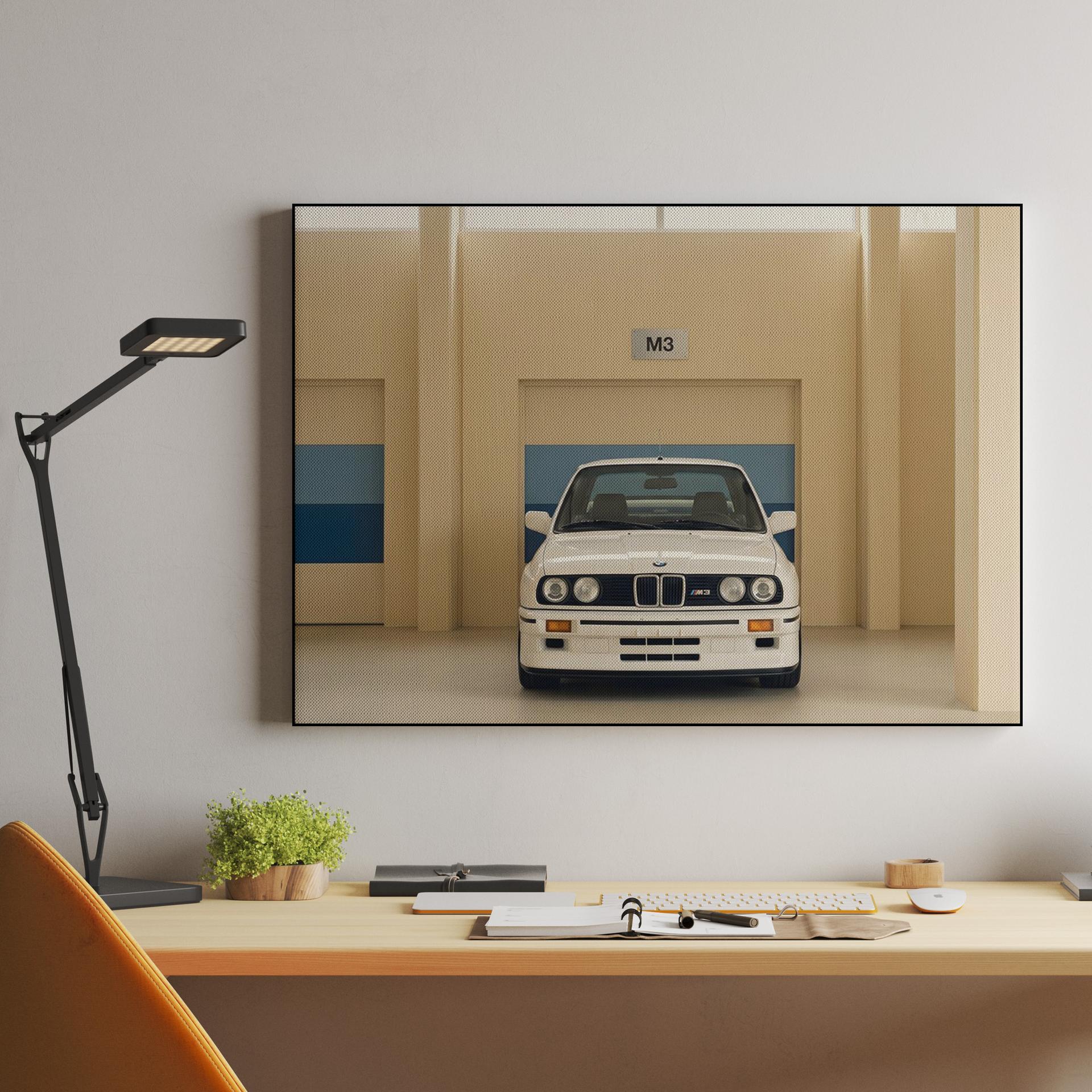 BMW E30 M3: Minimalist Garage Sanctuary