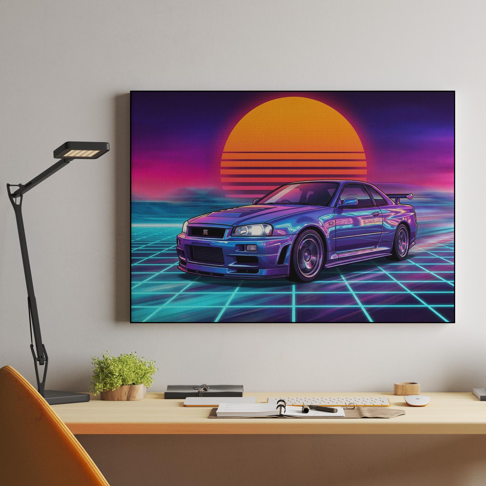 Neon Horizon Skyline GT-R R34
