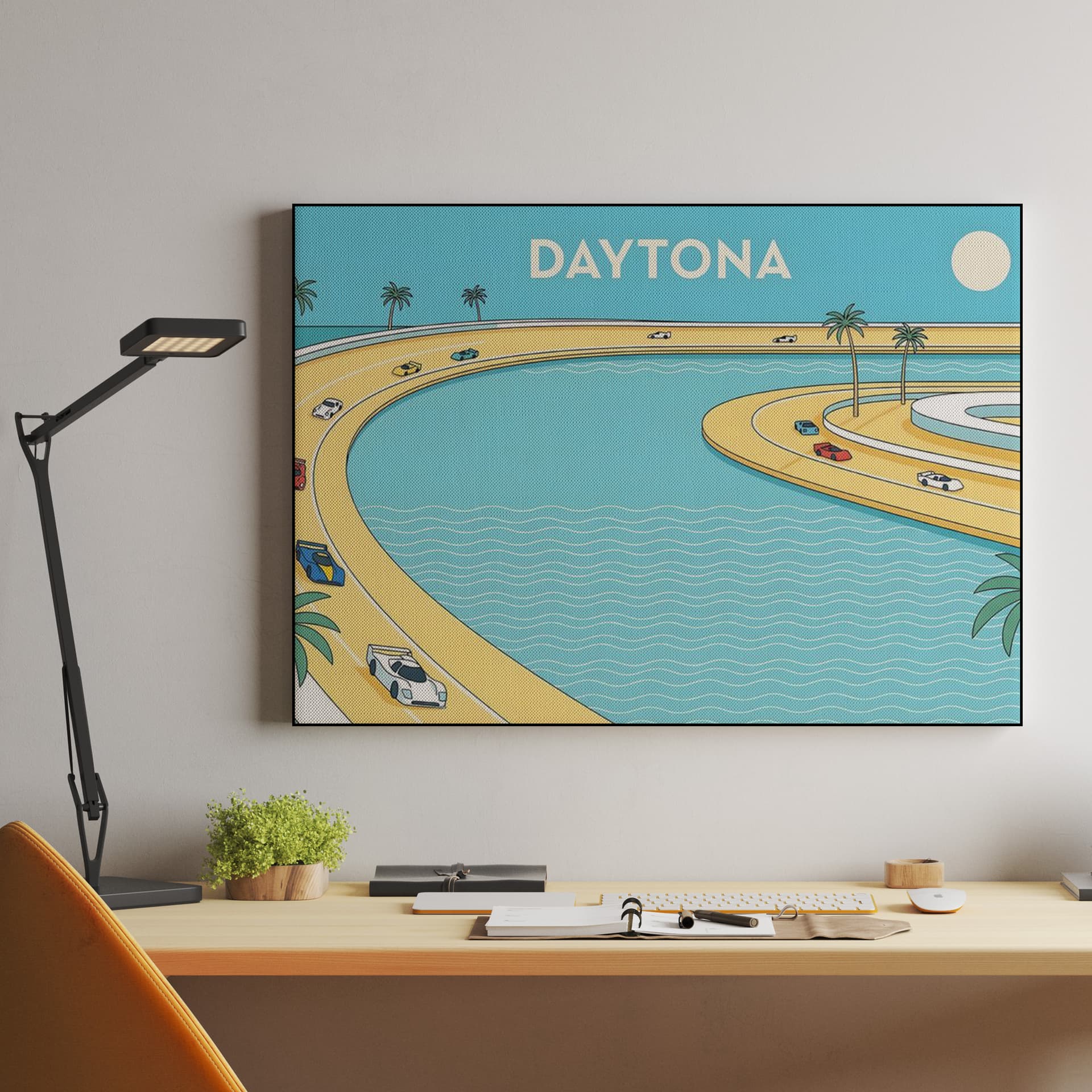 Daytona 24: Coastal Curve Illustration
