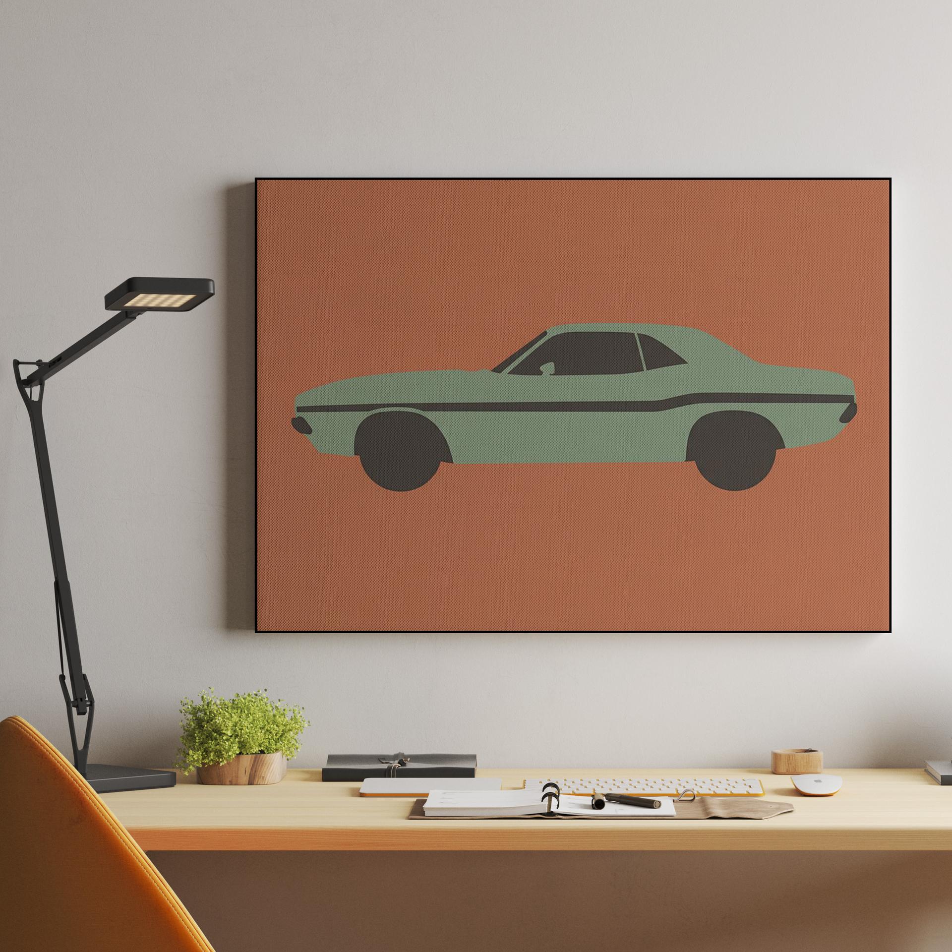 Challenger Silhouette: Minimalist Mopar Style