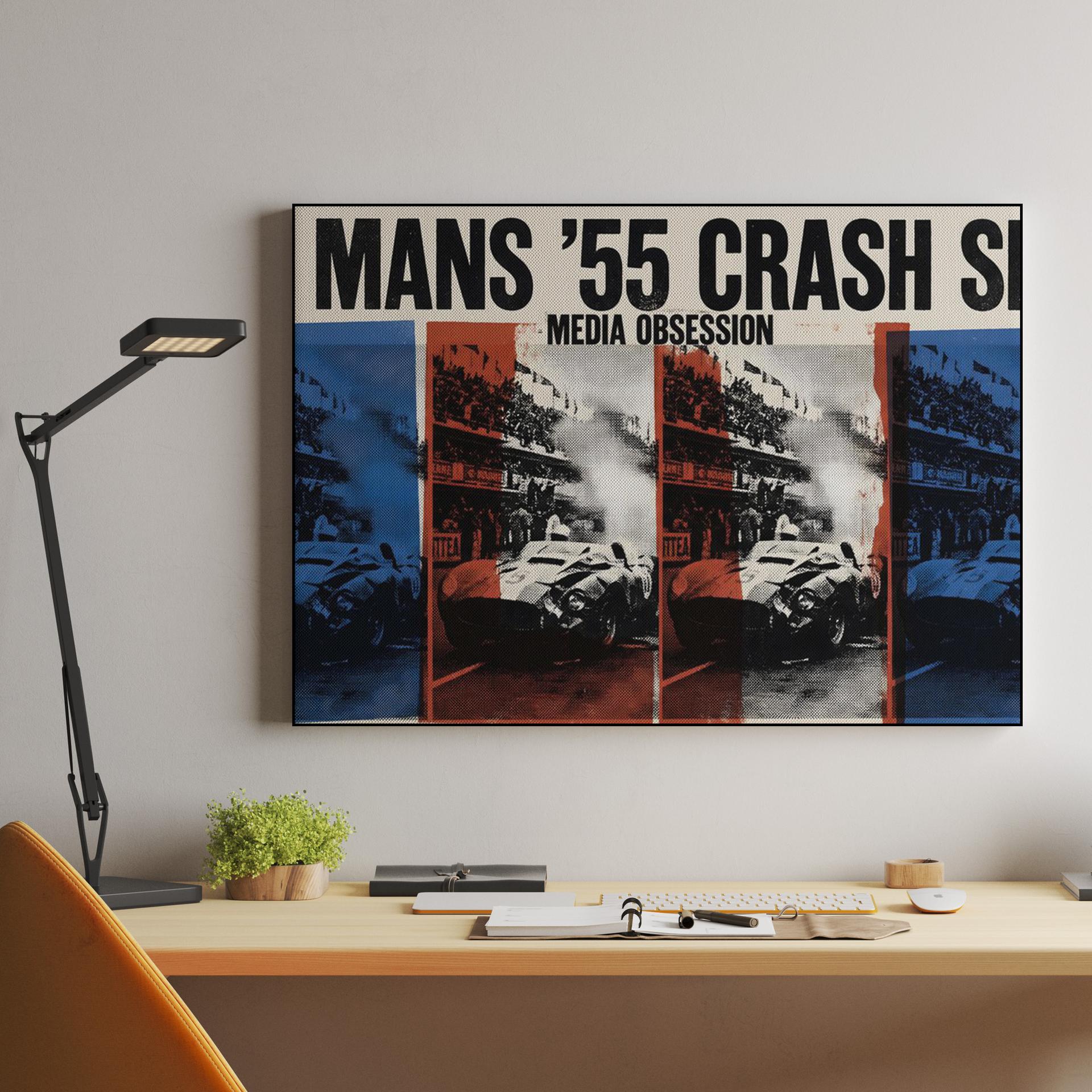 Le Mans '55 Crash Site Media Obsession Pop Art