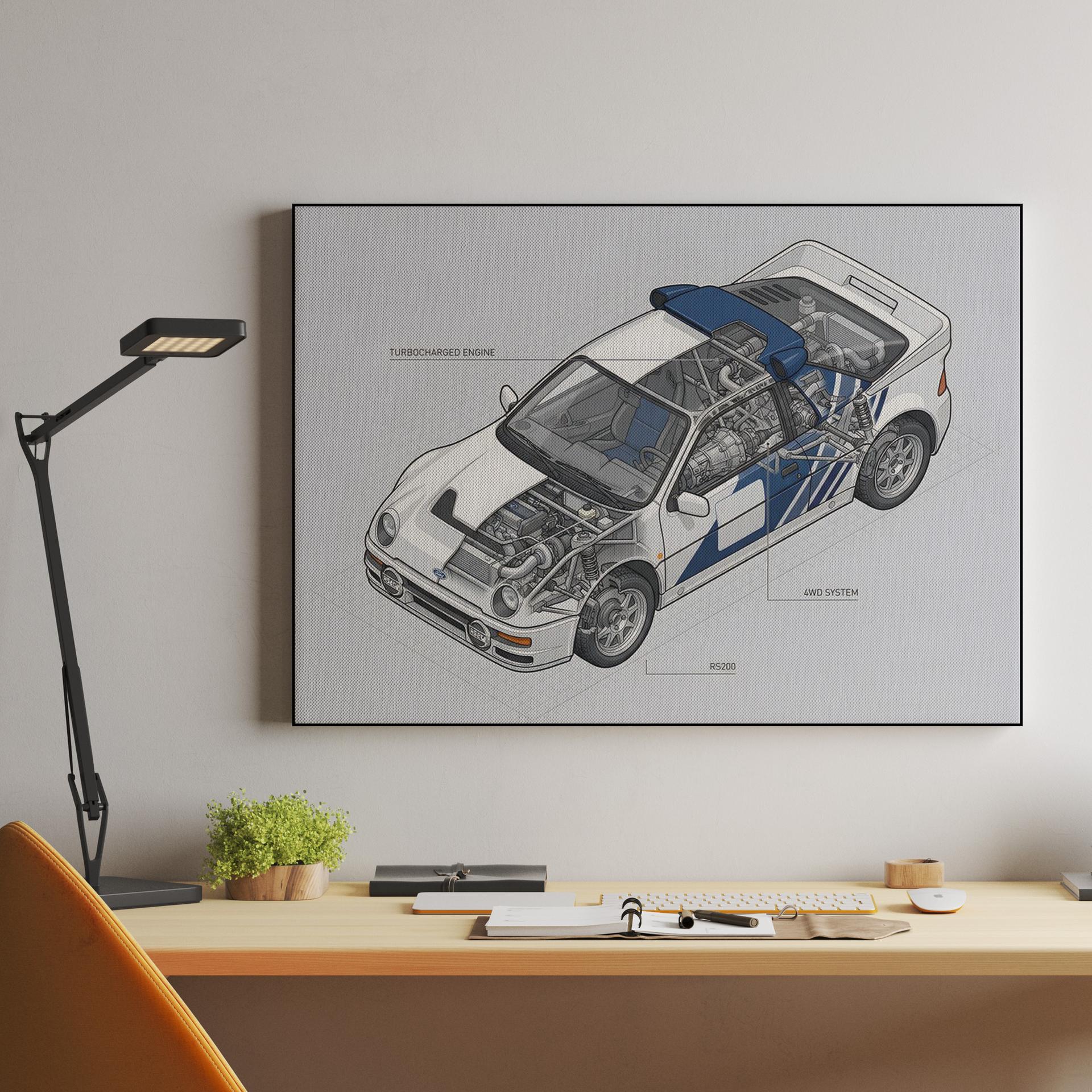 Engineering an Icon: Ford RS200 Technical Cutaway