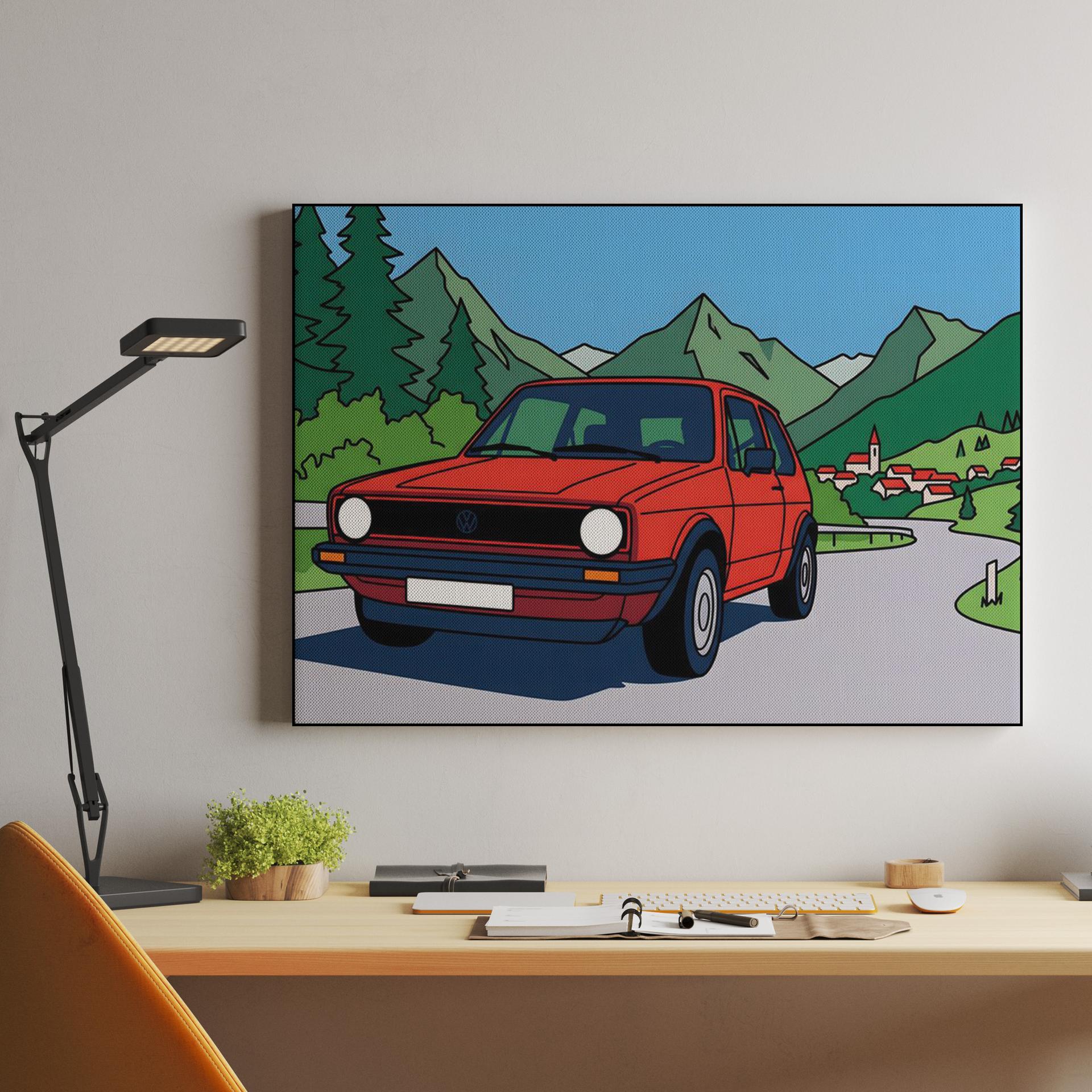 Red VW Golf Alpine Adventure