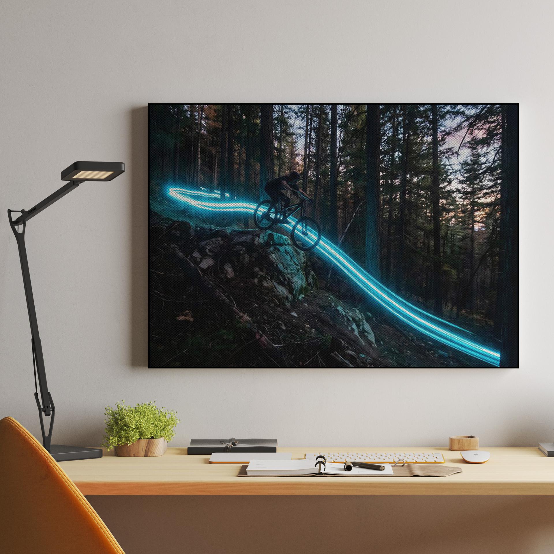 Electric Trail: Mountain Biking Light Trails