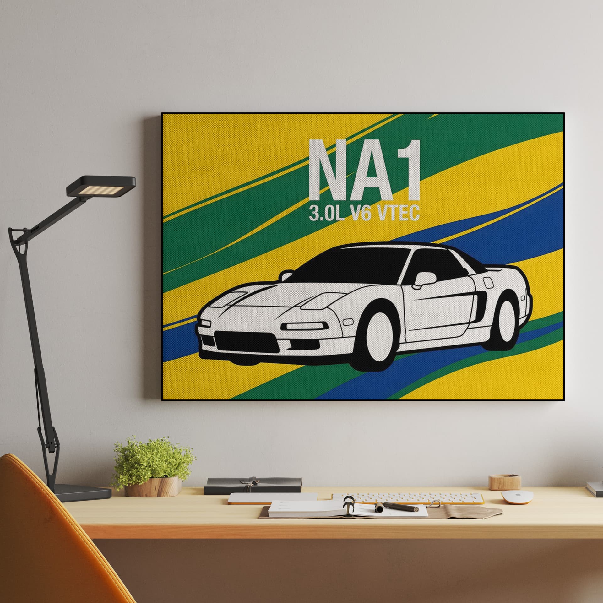 Legend of the Senna Era: Honda NSX NA1 VTEC Illustration