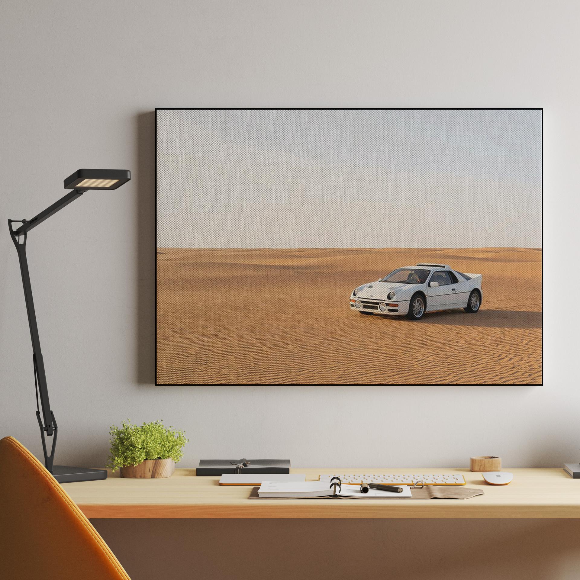 Serene Speed: Ford RS200 in the Silent Dunes