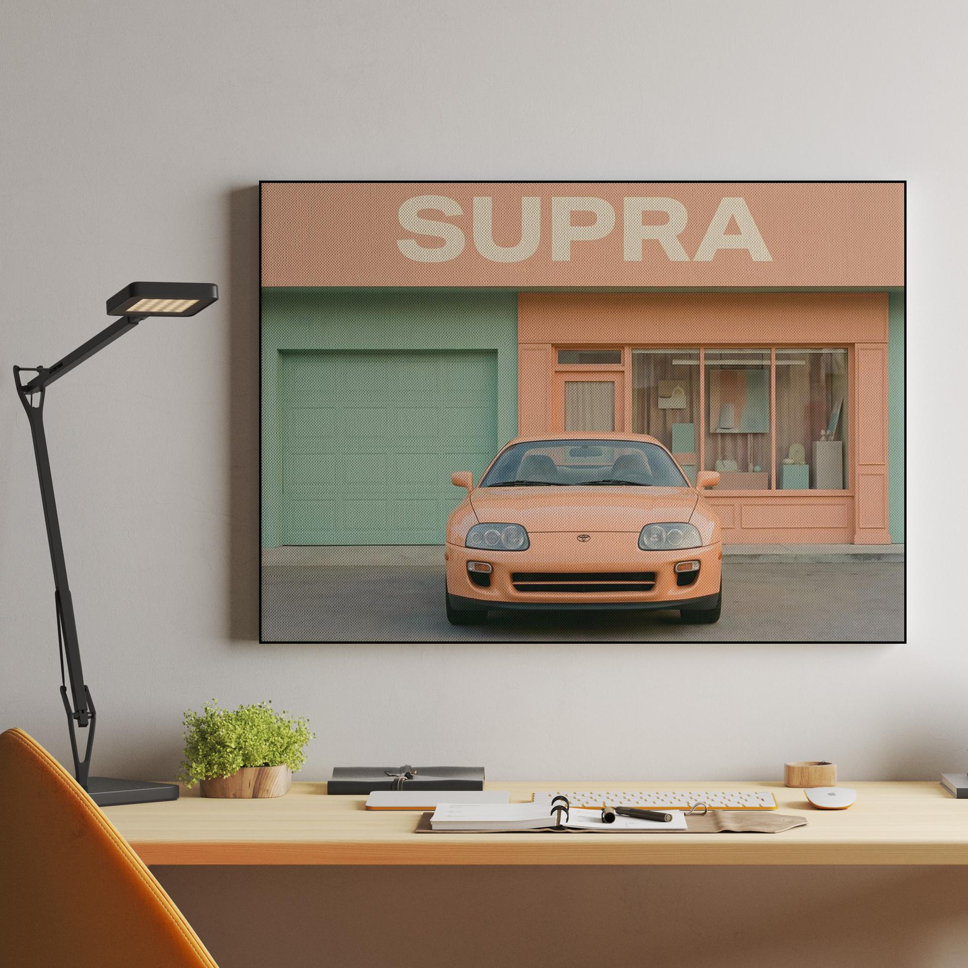 Pastel Dreams: Toyota Supra A80 in Palm Springs