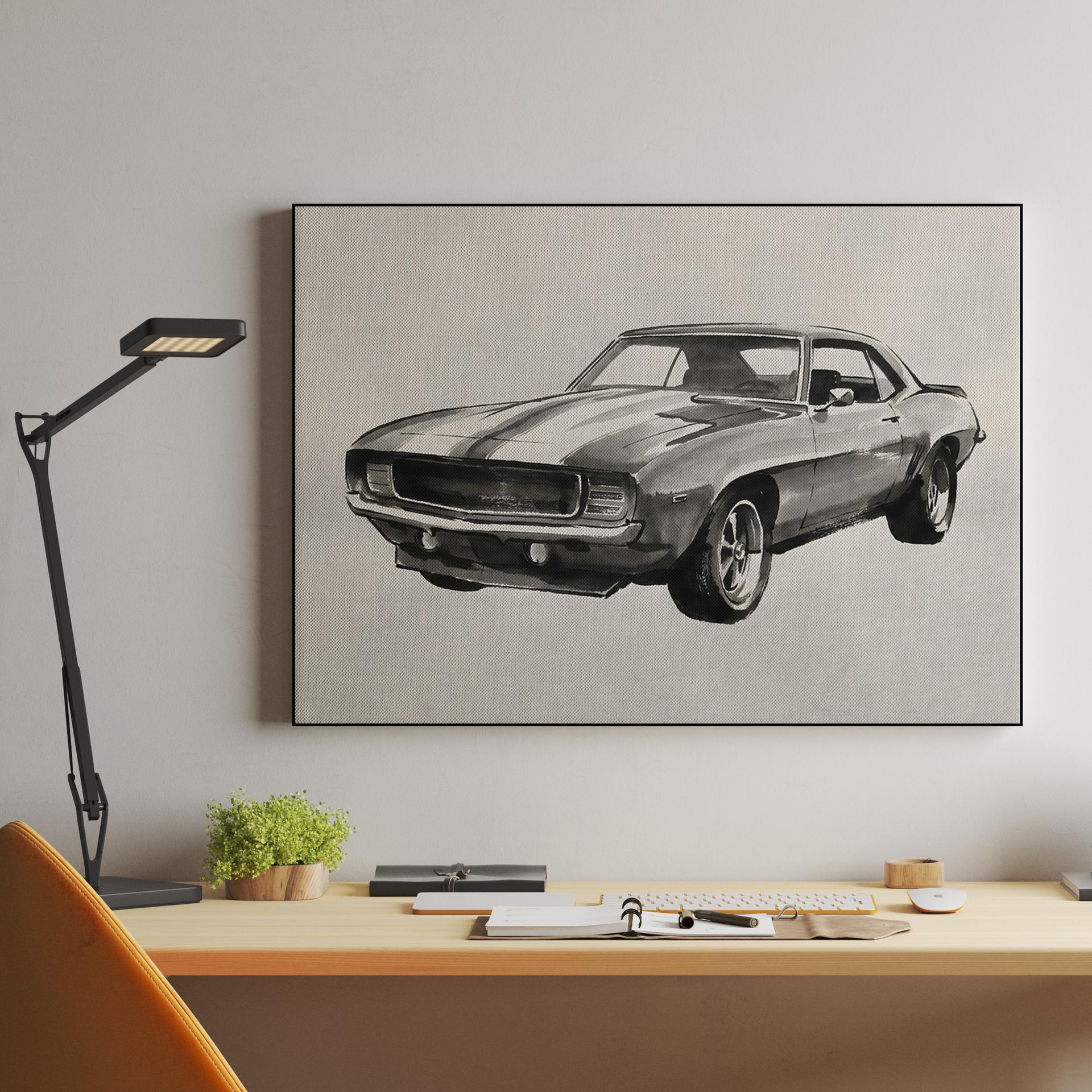 Camaro SS Ink Wash Study