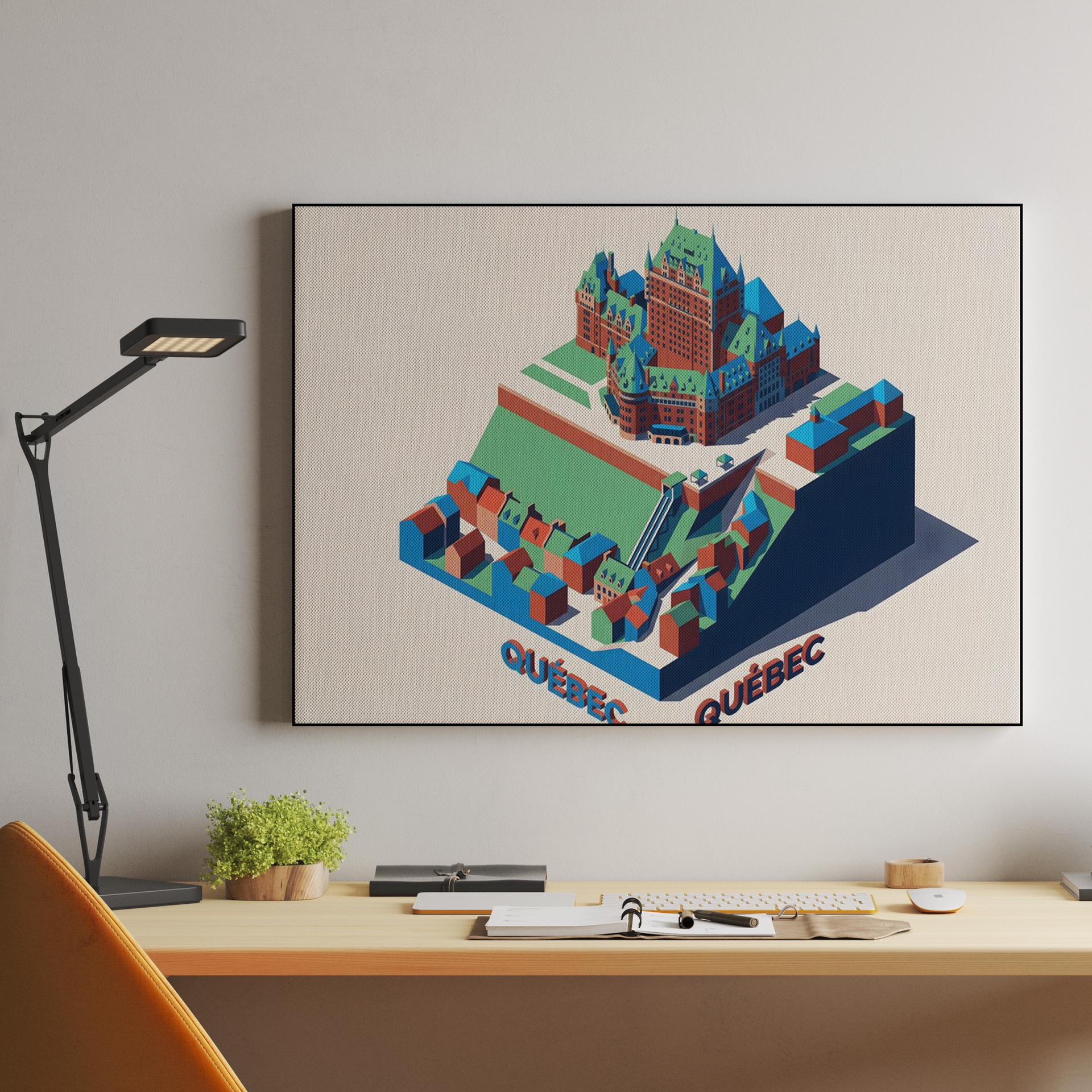 Quebec City Isometric Diorama: Le Château Frontenac