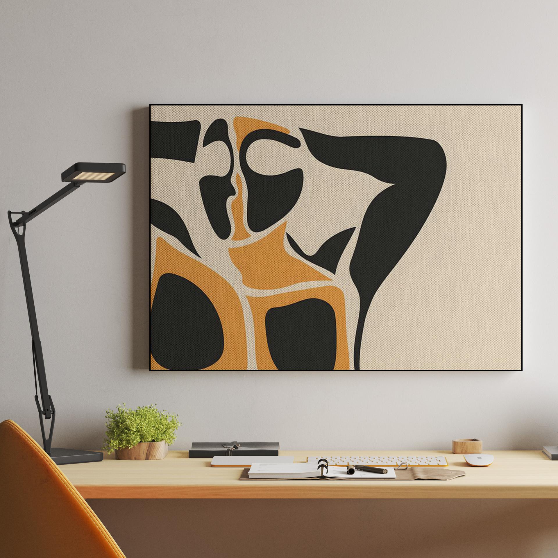 Abstract Ochre Figure