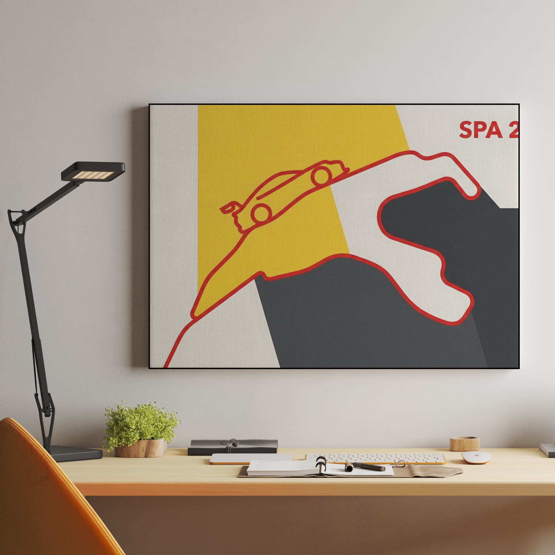 Spa 24H Raidillon Minimalist Track Illustration