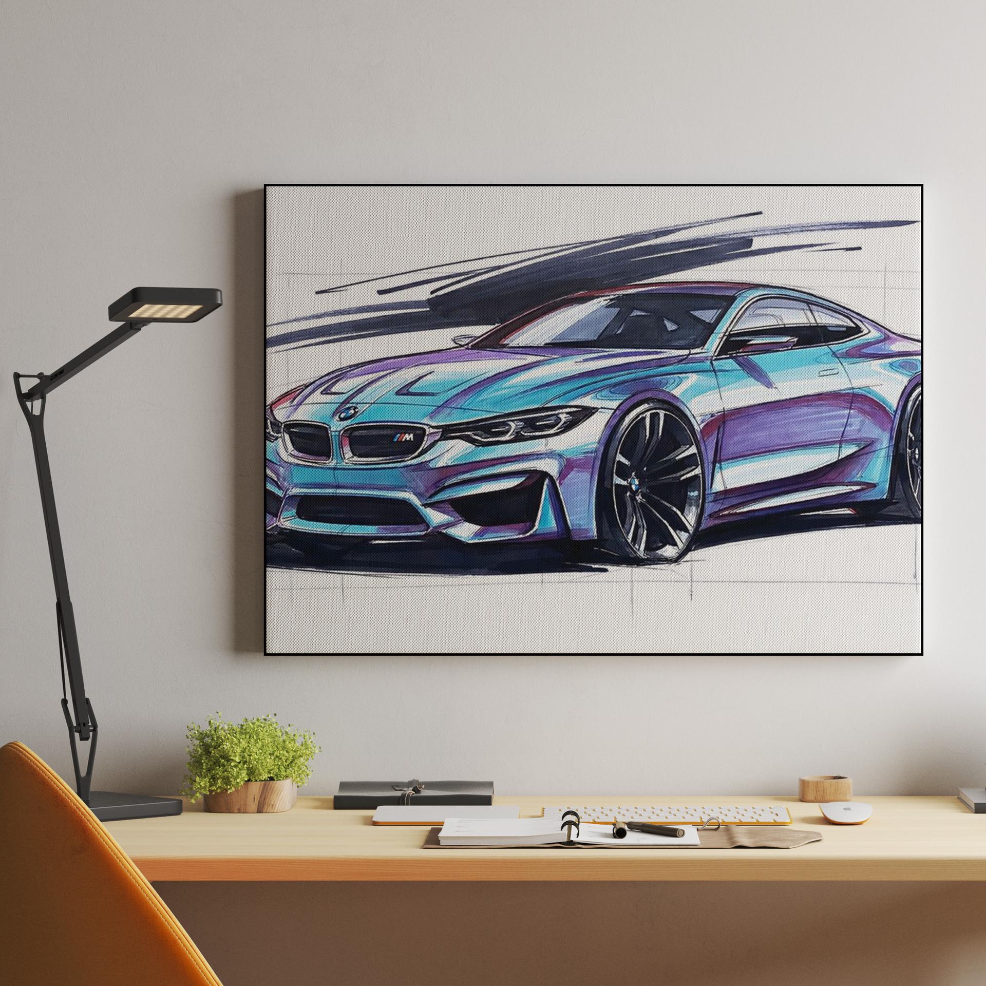 BMW M4 Holographic Marker Sketch