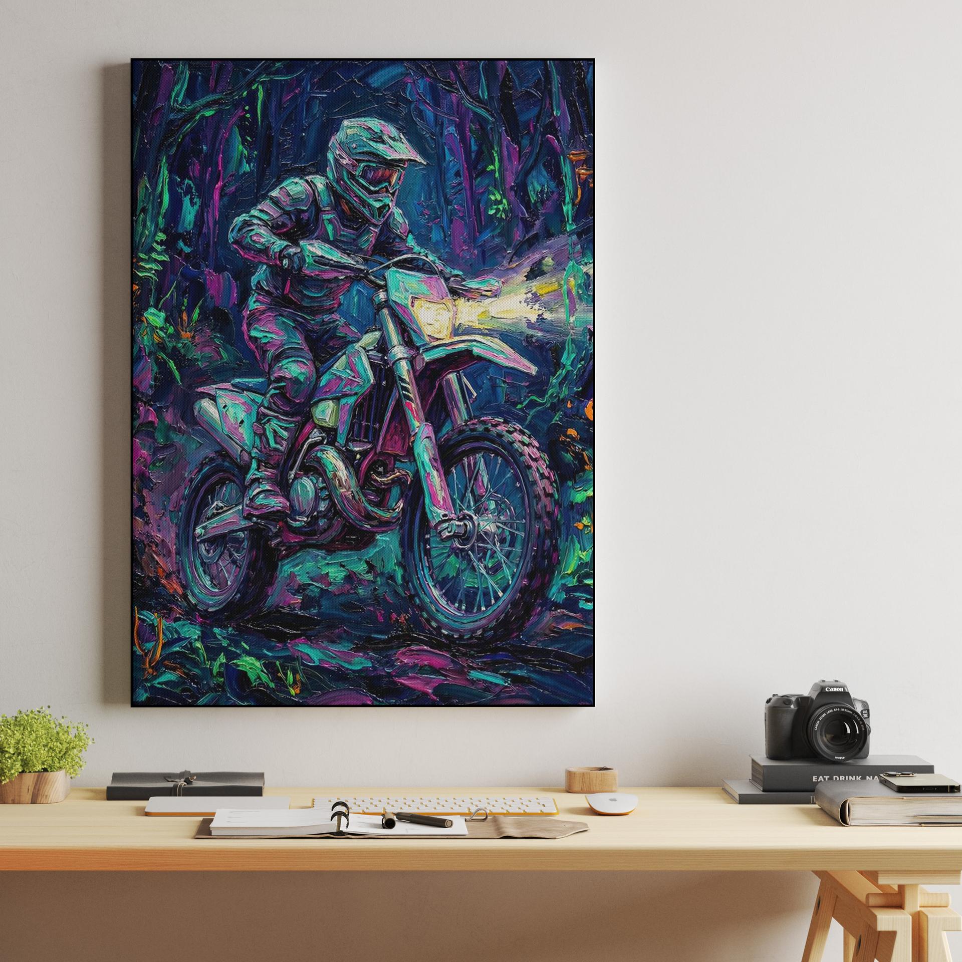 Midnight Momentum: Neon Forest Enduro