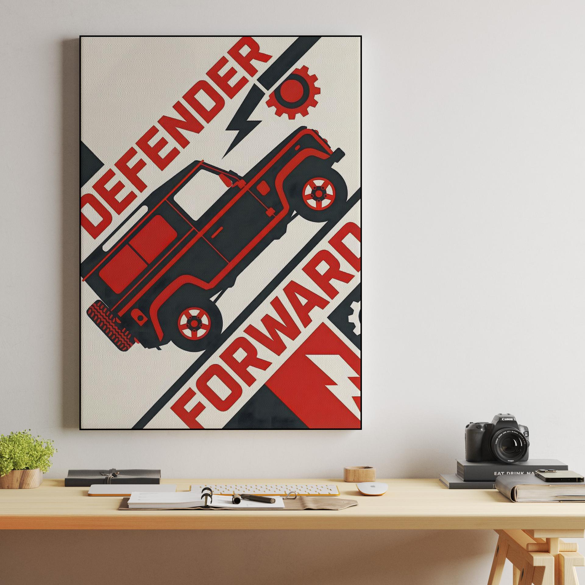 Defender Forward Constructivist Poster