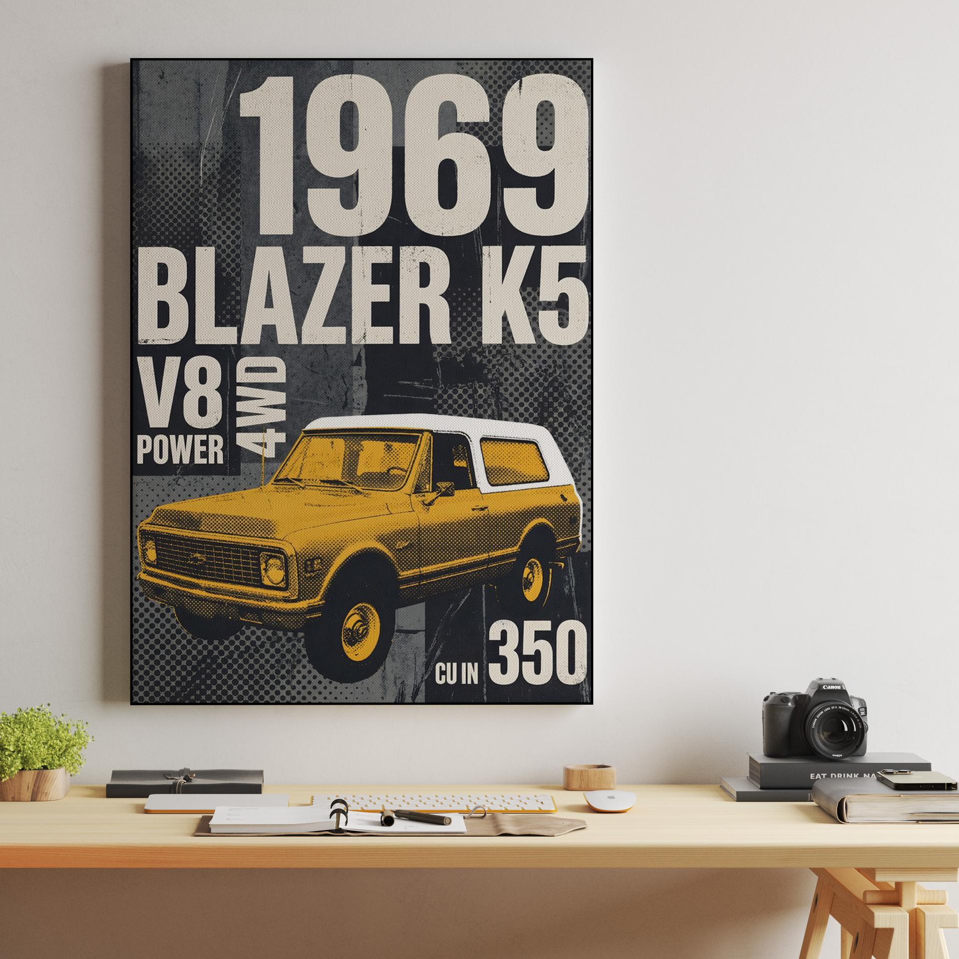 1969 Chevrolet Blazer K5: Vintage V8 Power Graphic