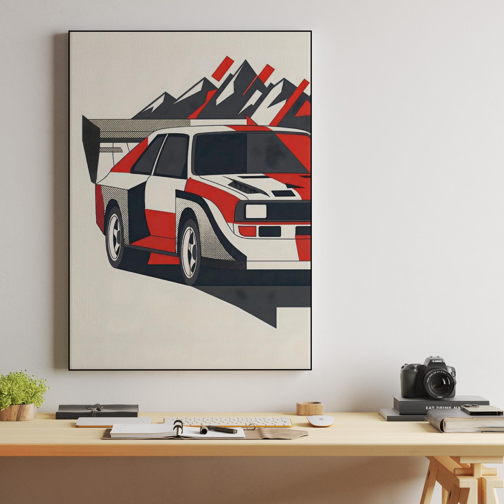Audi Sport Quattro S1 Group B Rally Graphic