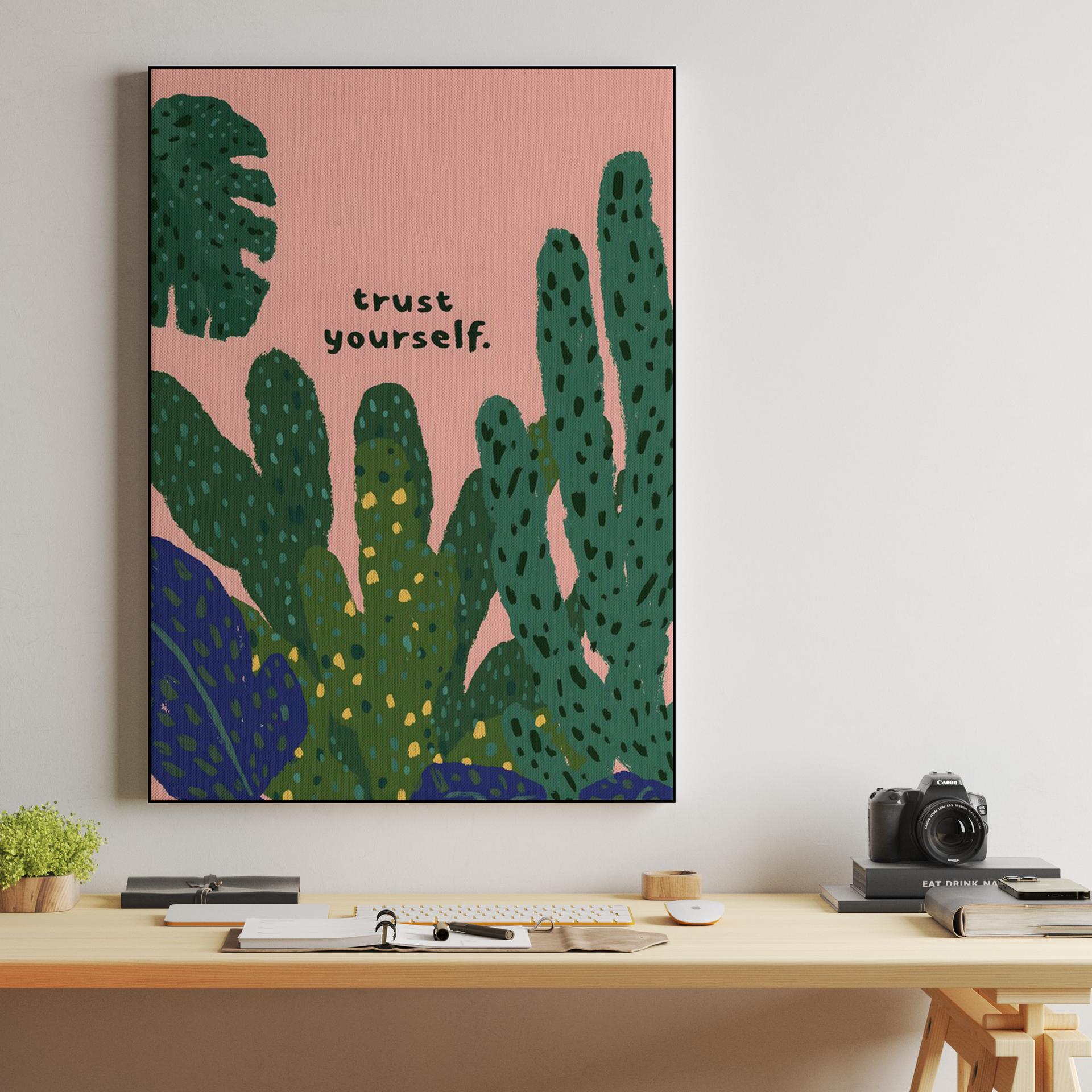 Trust Yourself Cacti Illustration