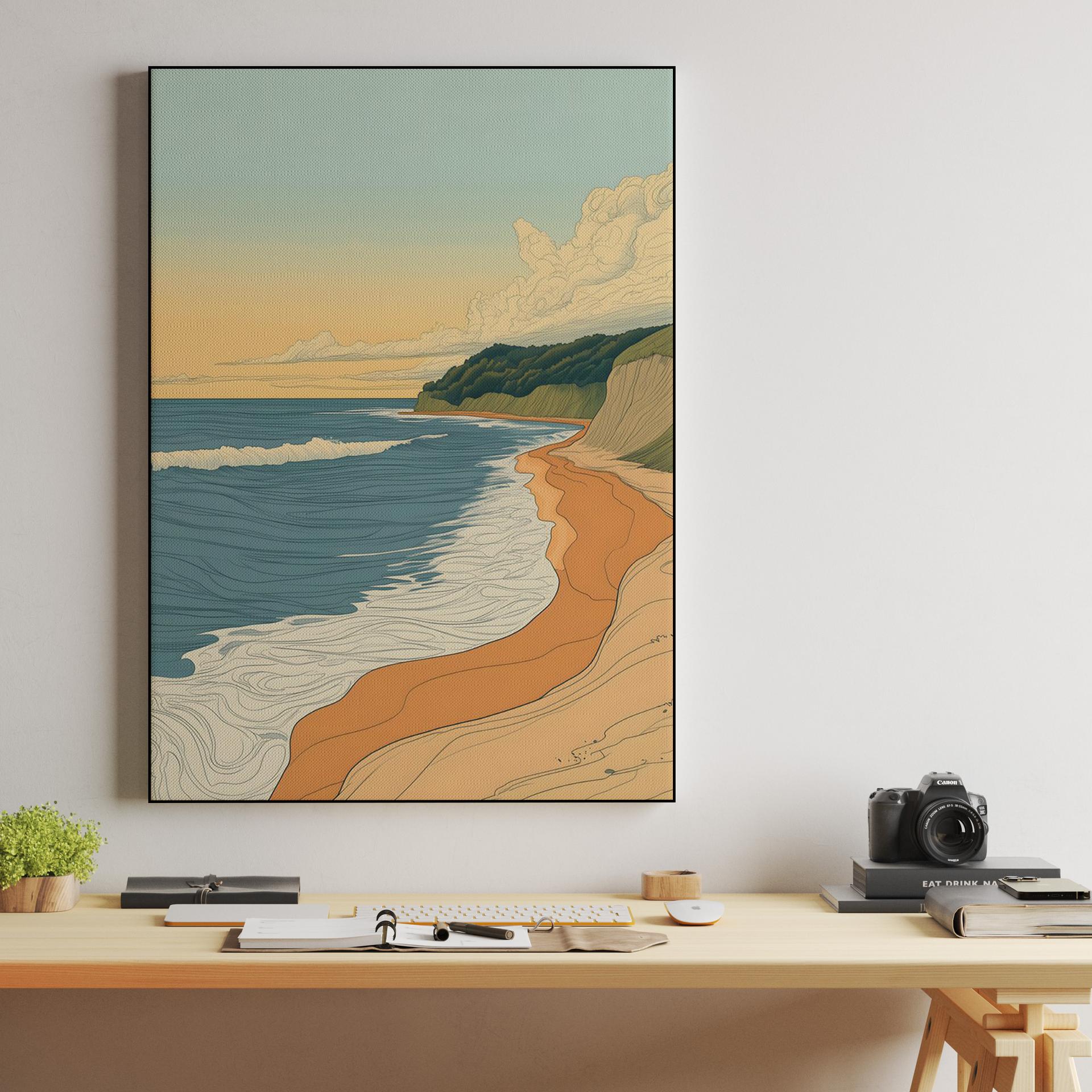 Golden Hour Coastal Cliffs