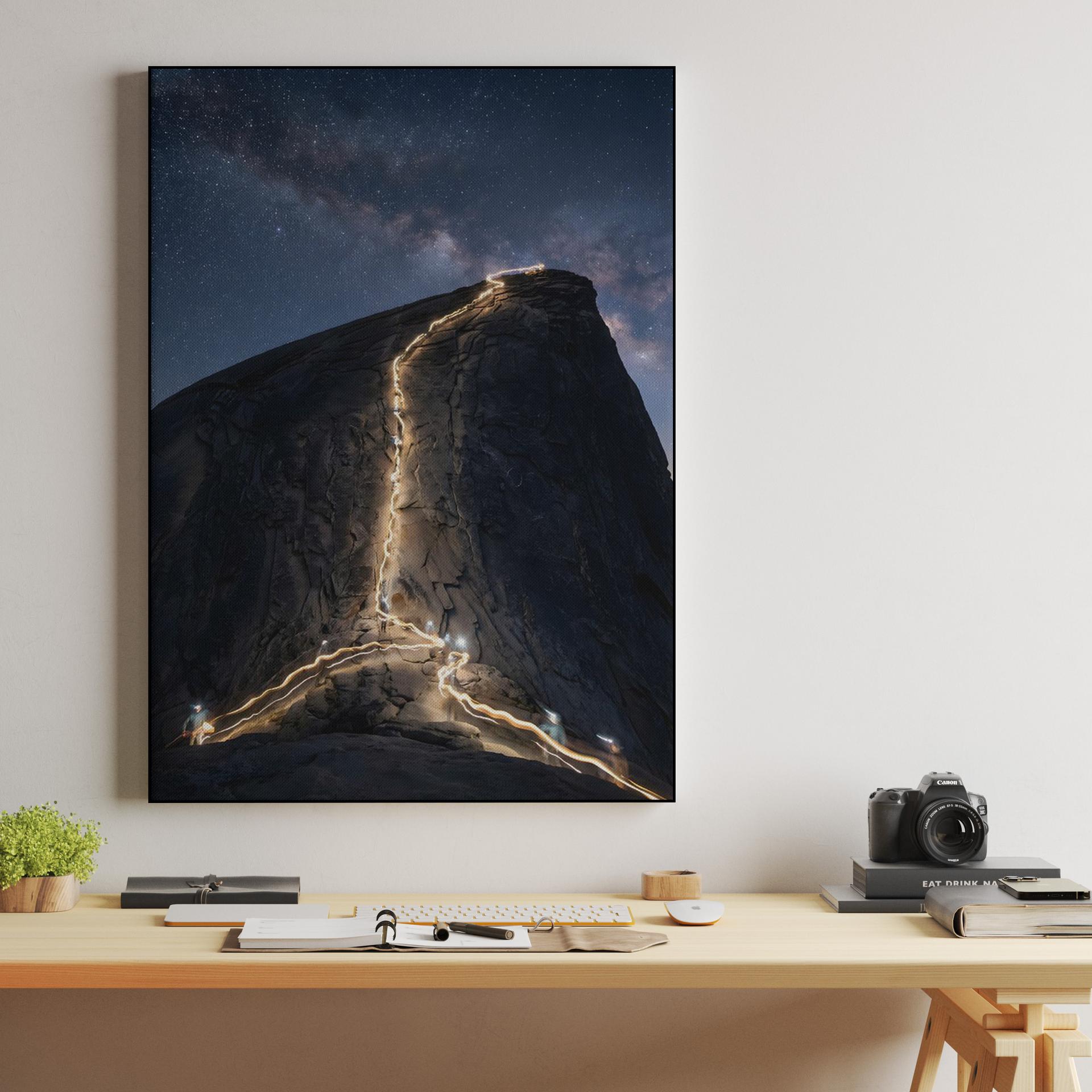 Path of Lights: Milky Way Ascent of Half Dome