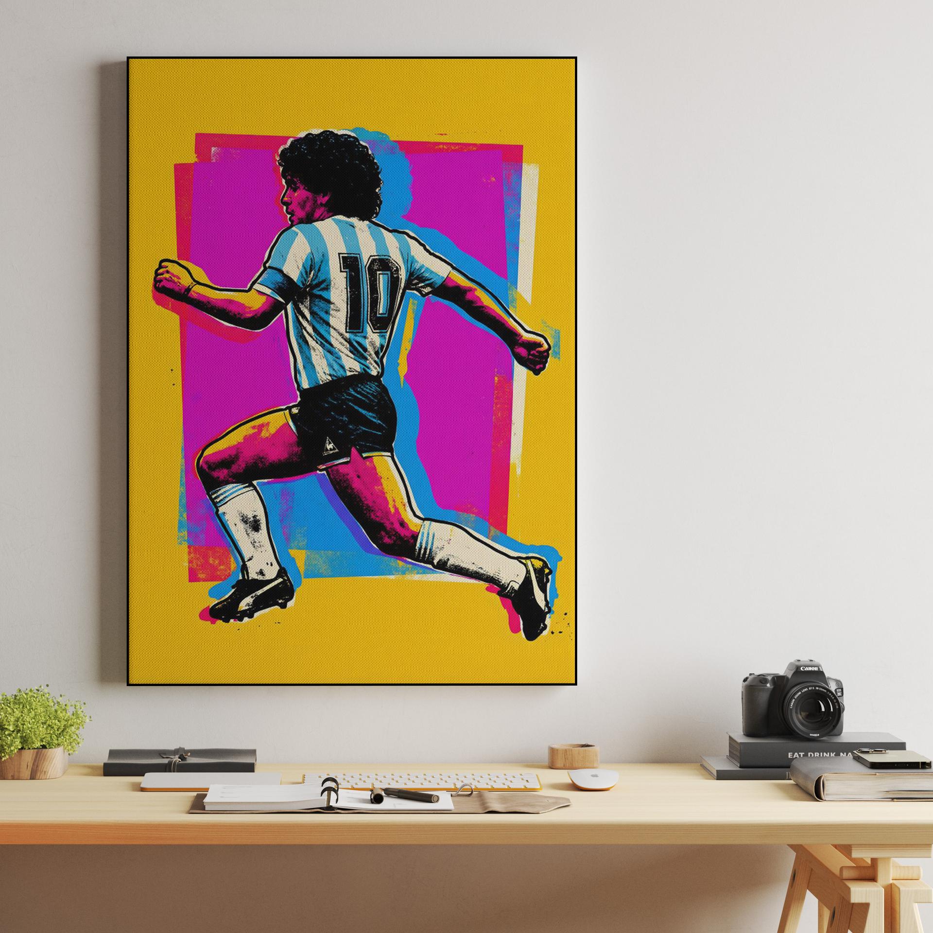 Maradona: Neon Pulse Pop Art