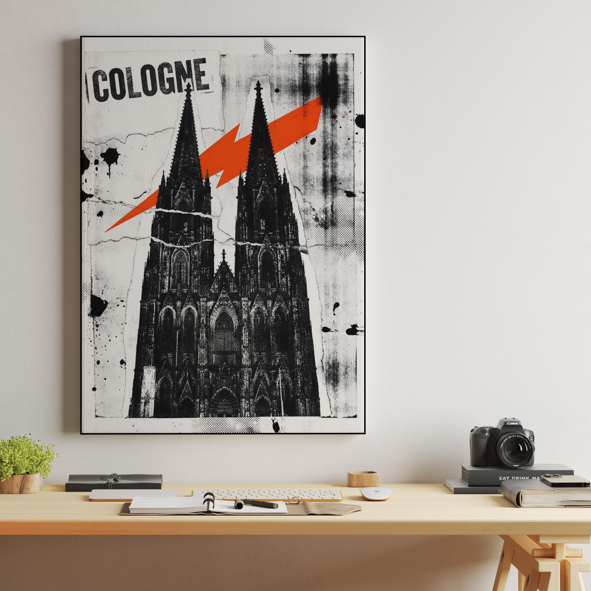 Cologne Cathedral Punk Rock Collage