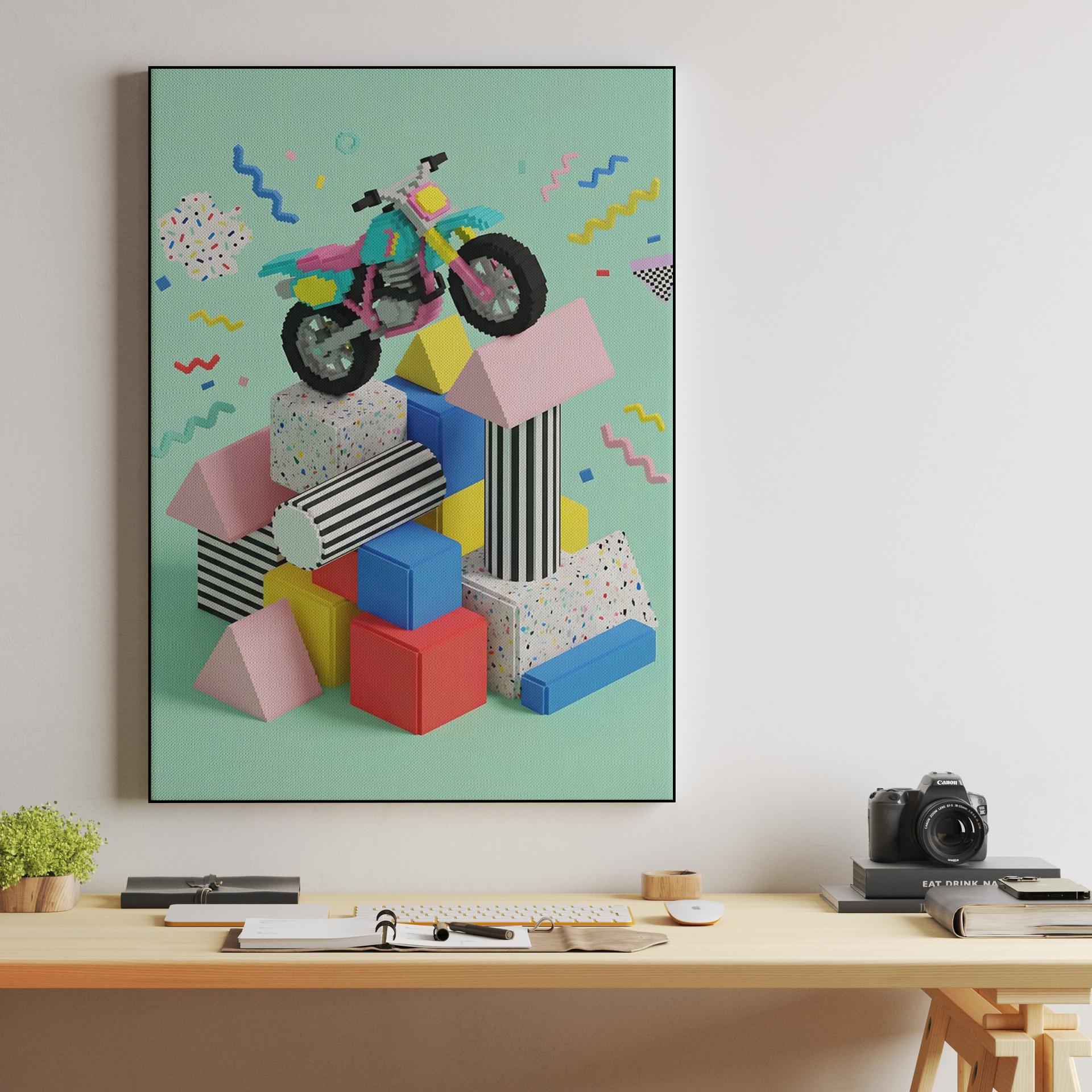 Radical Leap: Retro Voxel Motocross